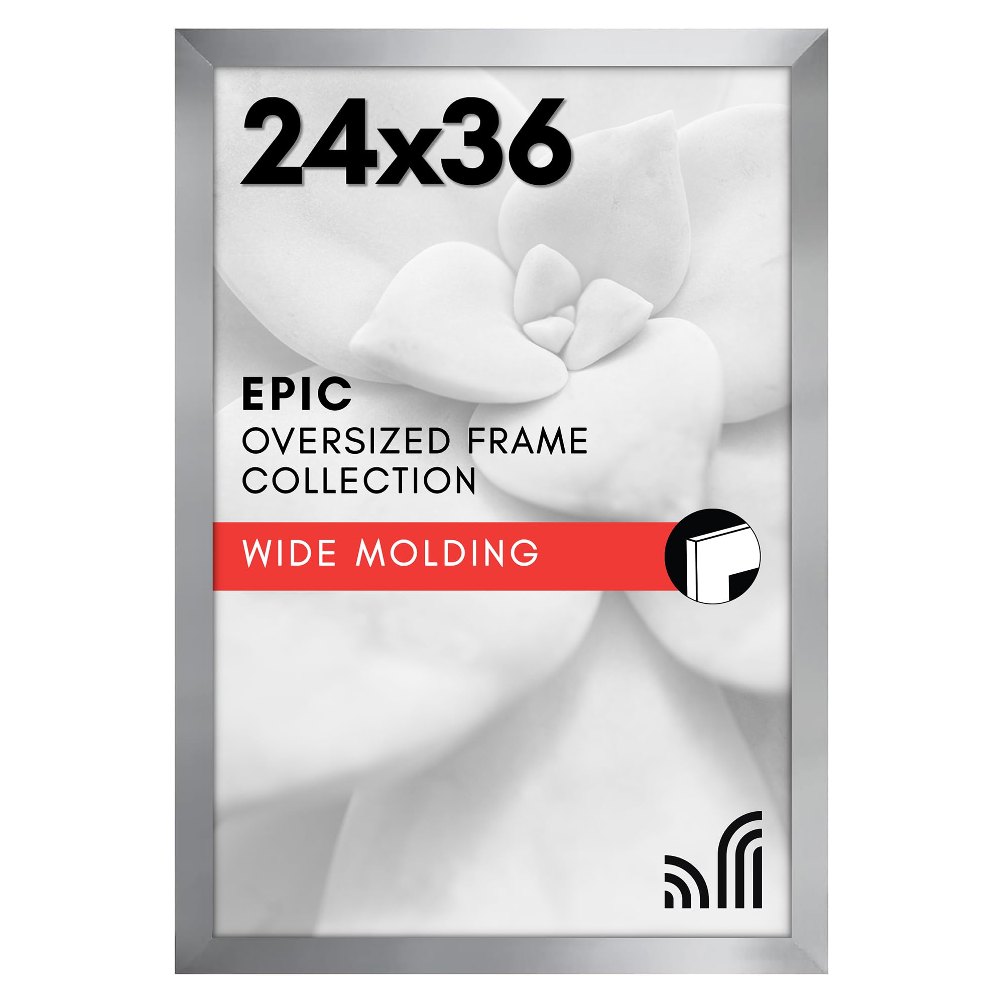 Americanflat 18x24 Poster Frame with Polished Plexiglass - Black Picture Frame - Wide Photo Frames Made of Engineered Wood for Vertical or Horizontal Wall Display - Epic Collection - Black