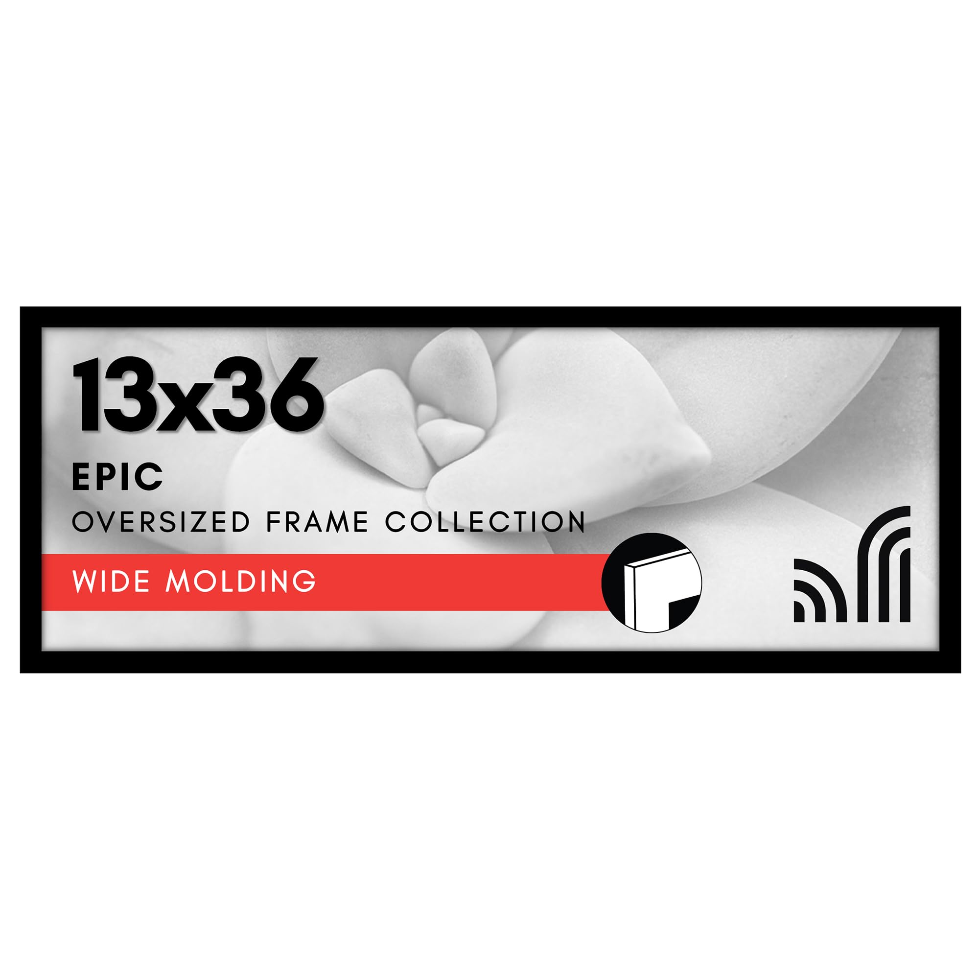 Americanflat 18x24 Poster Frame with Polished Plexiglass - Black Picture Frame - Wide Photo Frames Made of Engineered Wood for Vertical or Horizontal Wall Display - Epic Collection - Black