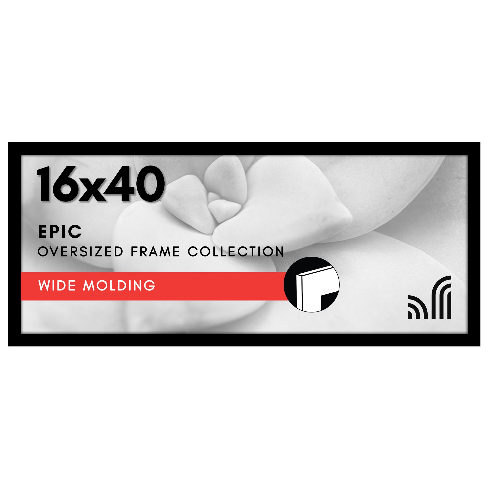 Americanflat 18x24 Poster Frame with Polished Plexiglass - Black Picture Frame - Wide Photo Frames Made of Engineered Wood for Vertical or Horizontal Wall Display - Epic Collection - Black