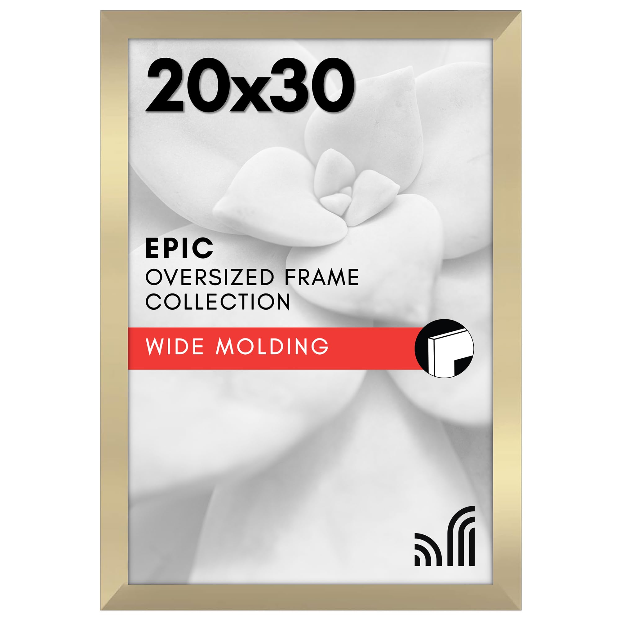 Americanflat 18x24 Poster Frame with Polished Plexiglass - Black Picture Frame - Wide Photo Frames Made of Engineered Wood for Vertical or Horizontal Wall Display - Epic Collection - Black