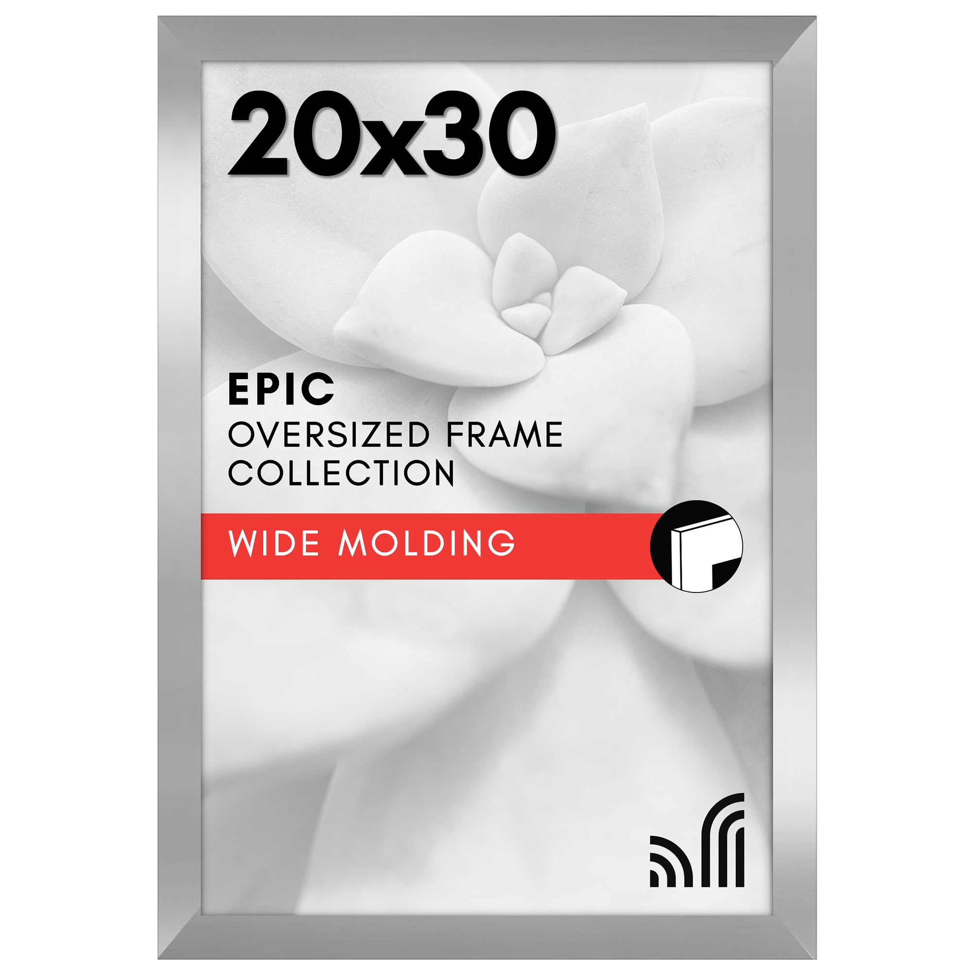 Americanflat 18x24 Poster Frame with Polished Plexiglass - Black Picture Frame - Wide Photo Frames Made of Engineered Wood for Vertical or Horizontal Wall Display - Epic Collection - Black