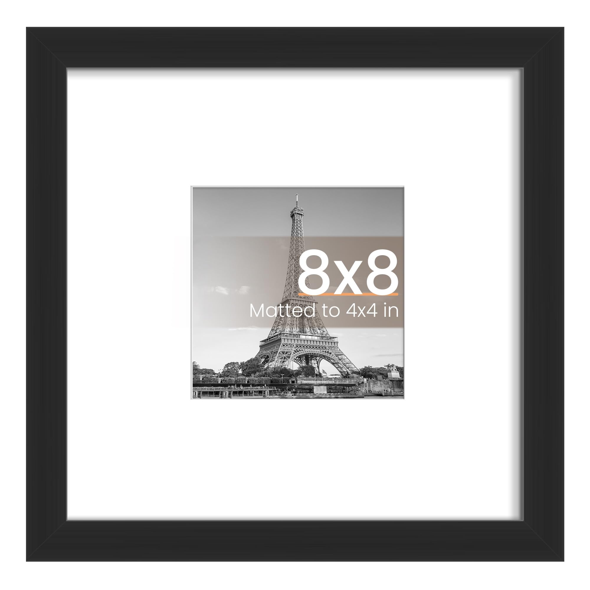 upsimples 12x16 Picture Frame, Display Pictures 8.5x11 with Mat or 12x16 Without Mat, Wall Hanging Photo Frame, Black, 1 Pack