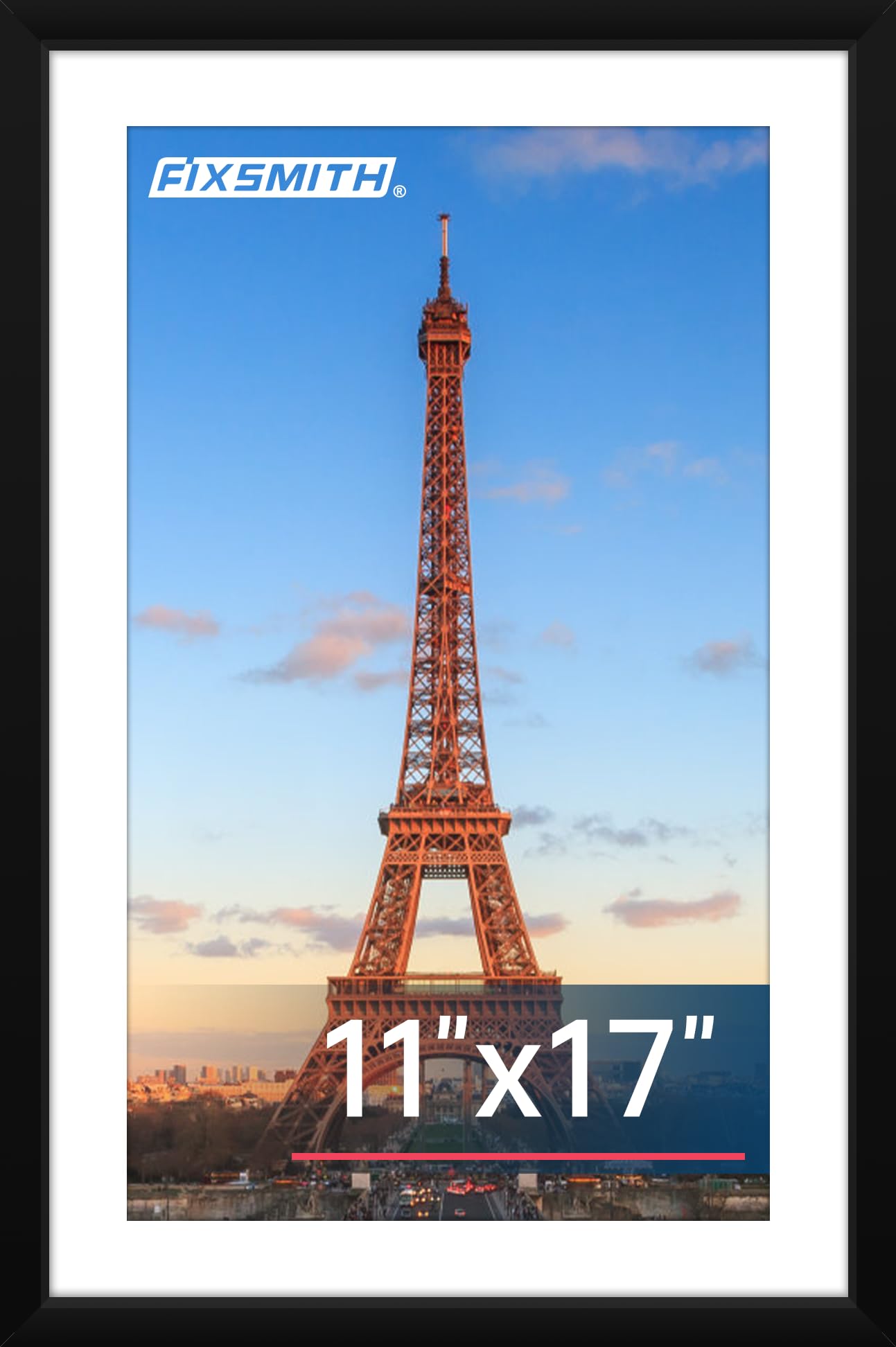 FIXSMITH 5x7 Picture Frame Set of 10, Photo Frame Bulk with HD Plexiglass, Display Pictures 4x6 with Mat or 5x7 Without Mat Multi Picture Frames Collage for Tabletop or Wall Display, Black