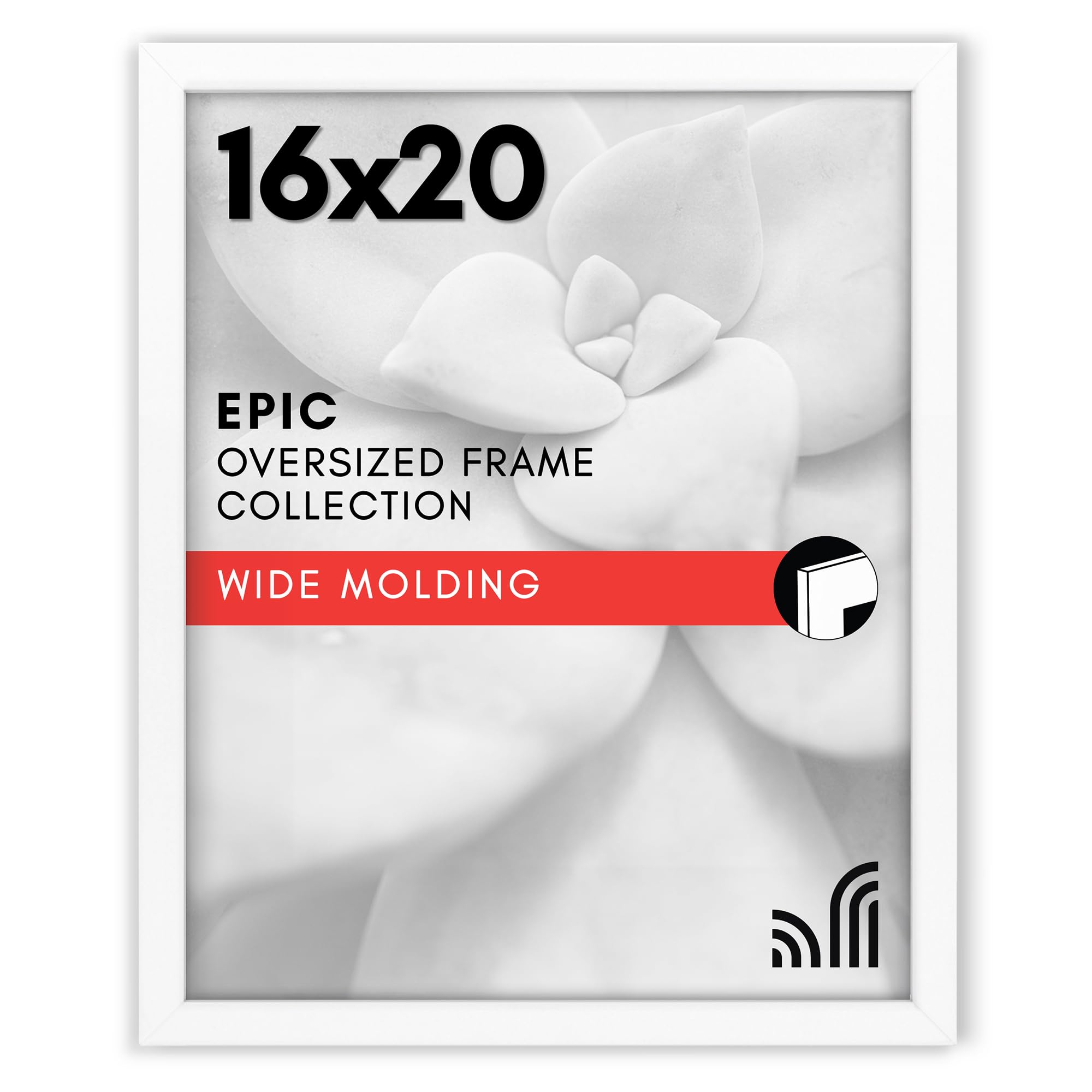 Americanflat 18x24 Poster Frame with Polished Plexiglass - Black Picture Frame - Wide Photo Frames Made of Engineered Wood for Vertical or Horizontal Wall Display - Epic Collection - Black