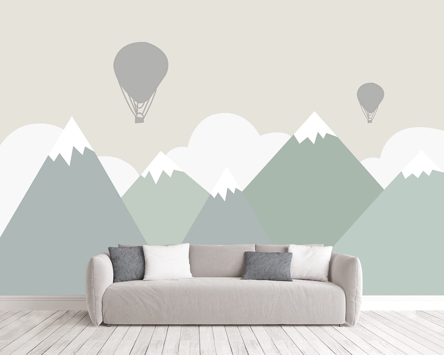 Brooklyn Bridge City View Mural Living Room couches Extra Large wall murals new york Cities Wallpaper Bedroom California Picture Landscape - 108"x75"（It's not Peel and Stick.）
