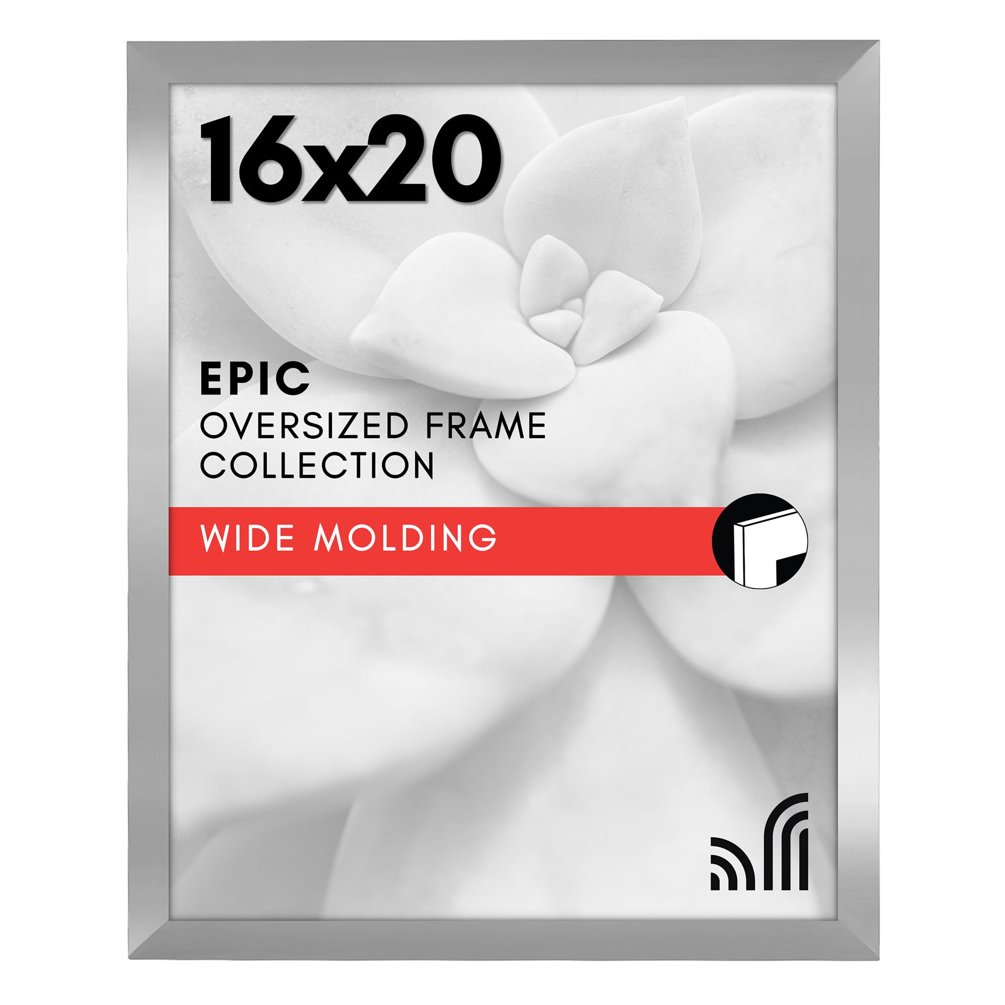 Americanflat 18x24 Poster Frame with Polished Plexiglass - Black Picture Frame - Wide Photo Frames Made of Engineered Wood for Vertical or Horizontal Wall Display - Epic Collection - Black