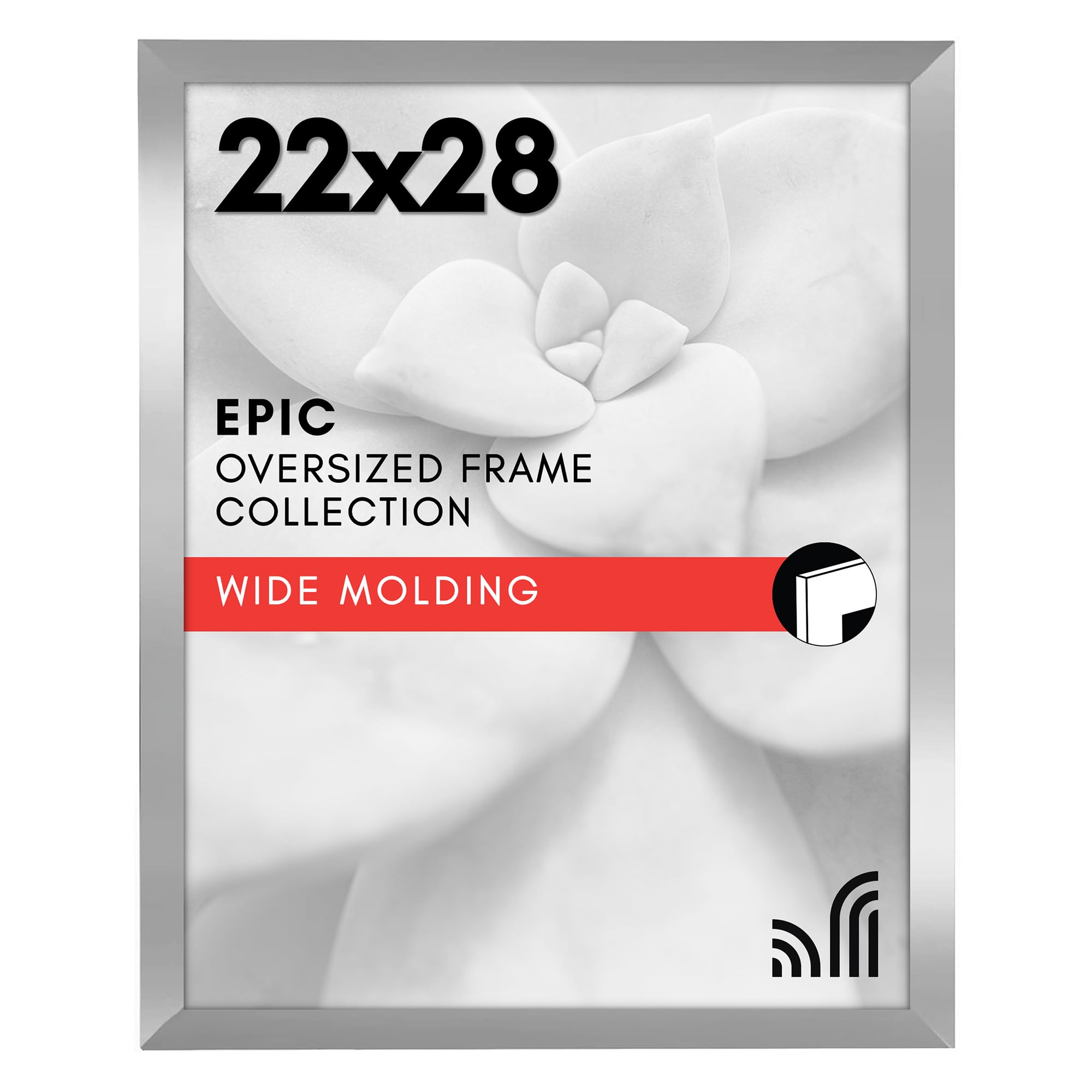 Americanflat 18x24 Poster Frame with Polished Plexiglass - Black Picture Frame - Wide Photo Frames Made of Engineered Wood for Vertical or Horizontal Wall Display - Epic Collection - Black