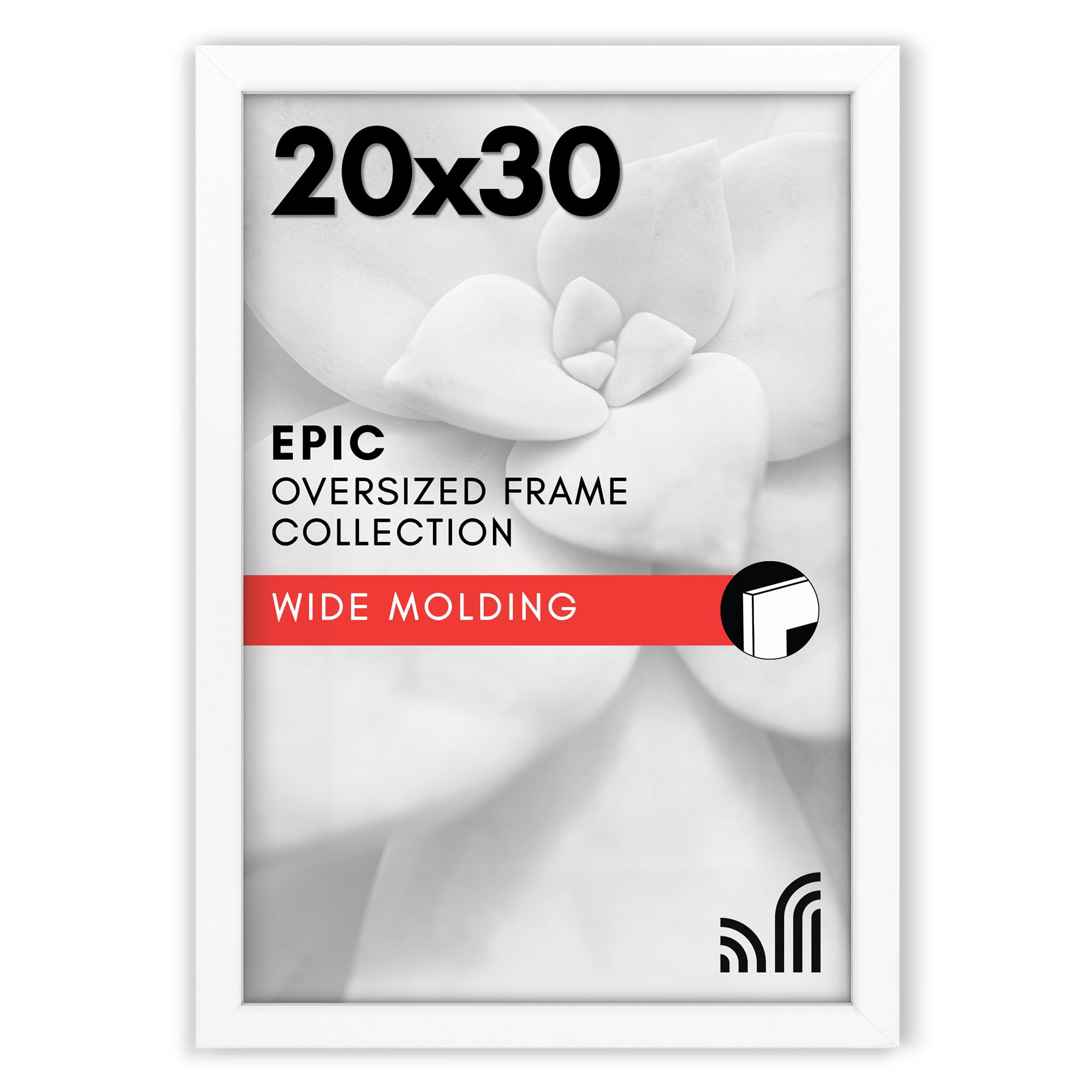Americanflat 18x24 Poster Frame with Polished Plexiglass - Black Picture Frame - Wide Photo Frames Made of Engineered Wood for Vertical or Horizontal Wall Display - Epic Collection - Black