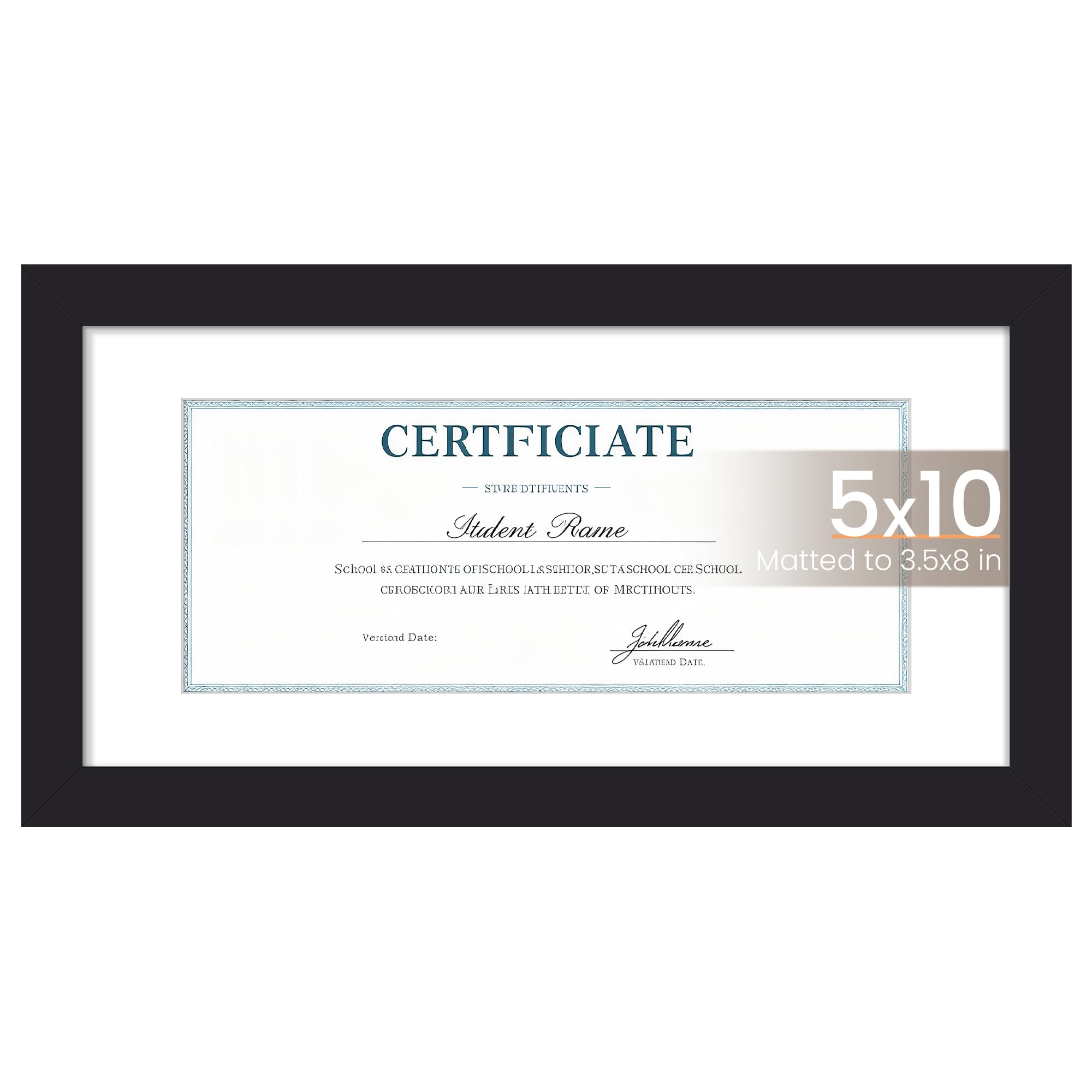 upsimples 12x16 Picture Frame, Display Pictures 8.5x11 with Mat or 12x16 Without Mat, Wall Hanging Photo Frame, Black, 1 Pack