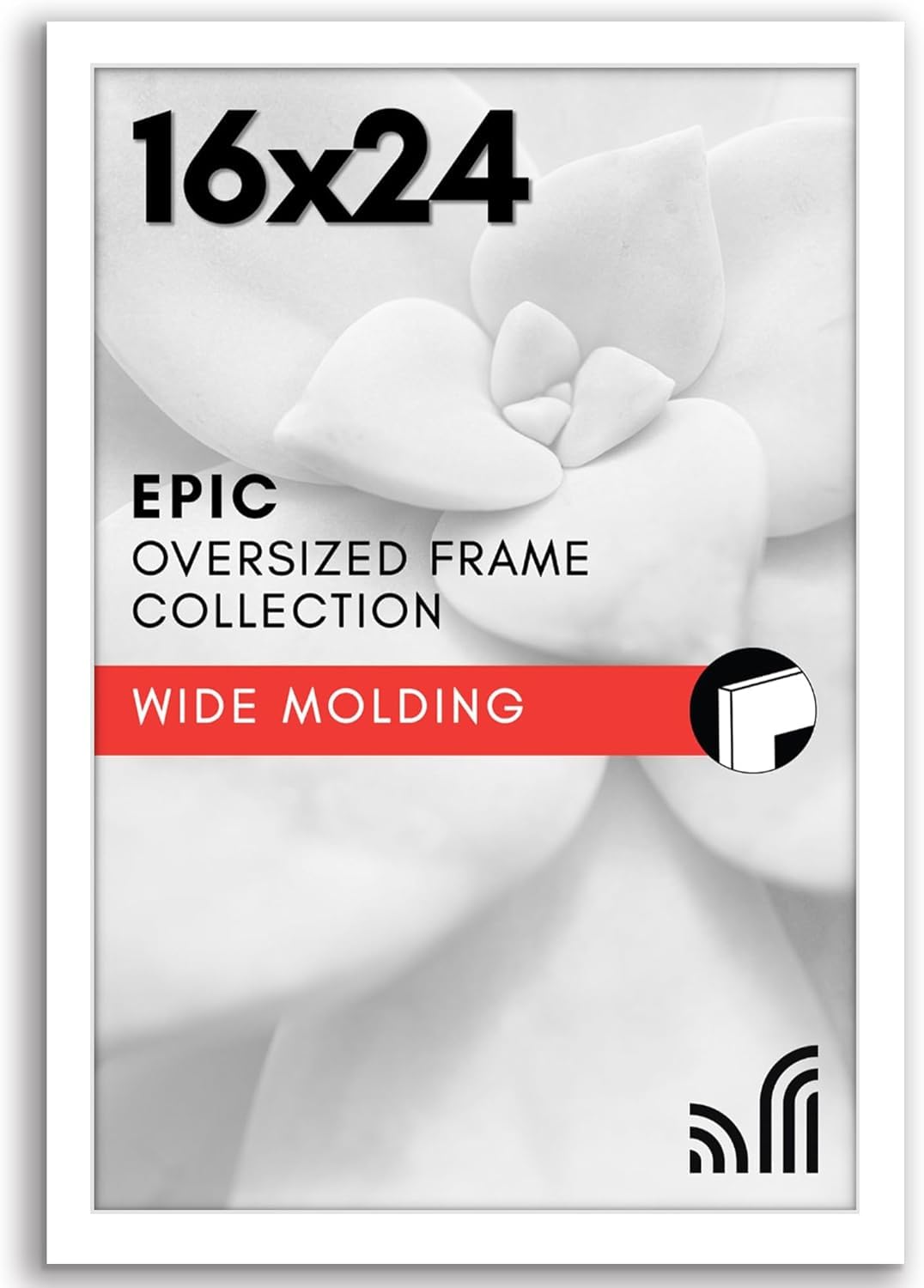 Americanflat 18x24 Poster Frame with Polished Plexiglass - Black Picture Frame - Wide Photo Frames Made of Engineered Wood for Vertical or Horizontal Wall Display - Epic Collection - Black
