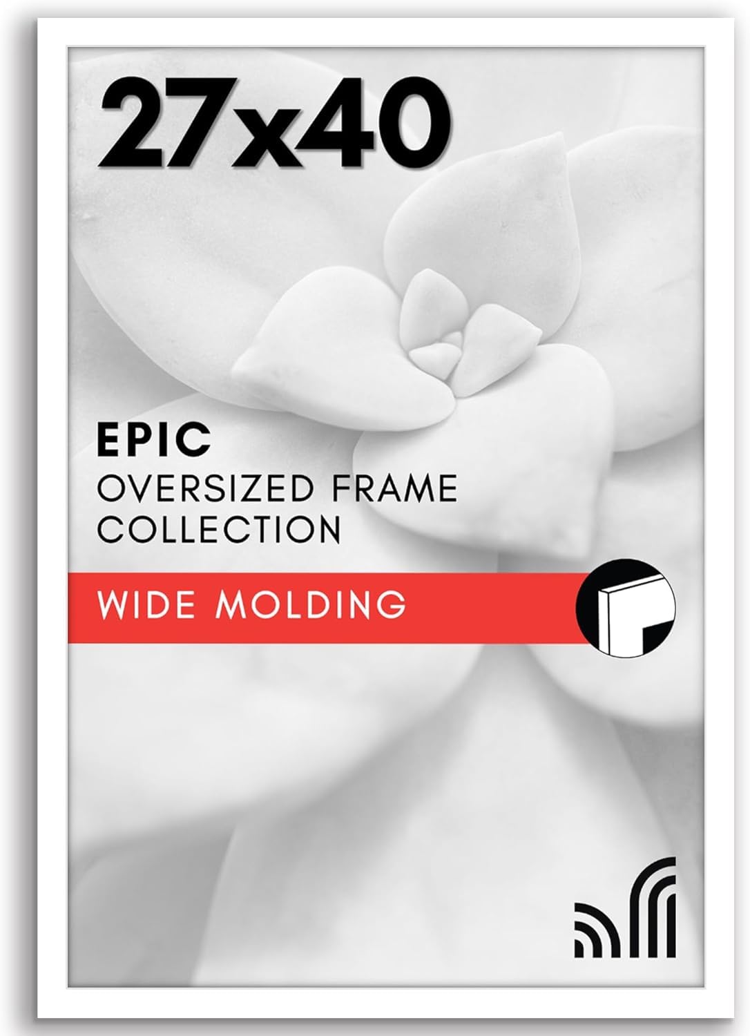 Americanflat 18x24 Poster Frame with Polished Plexiglass - Black Picture Frame - Wide Photo Frames Made of Engineered Wood for Vertical or Horizontal Wall Display - Epic Collection - Black