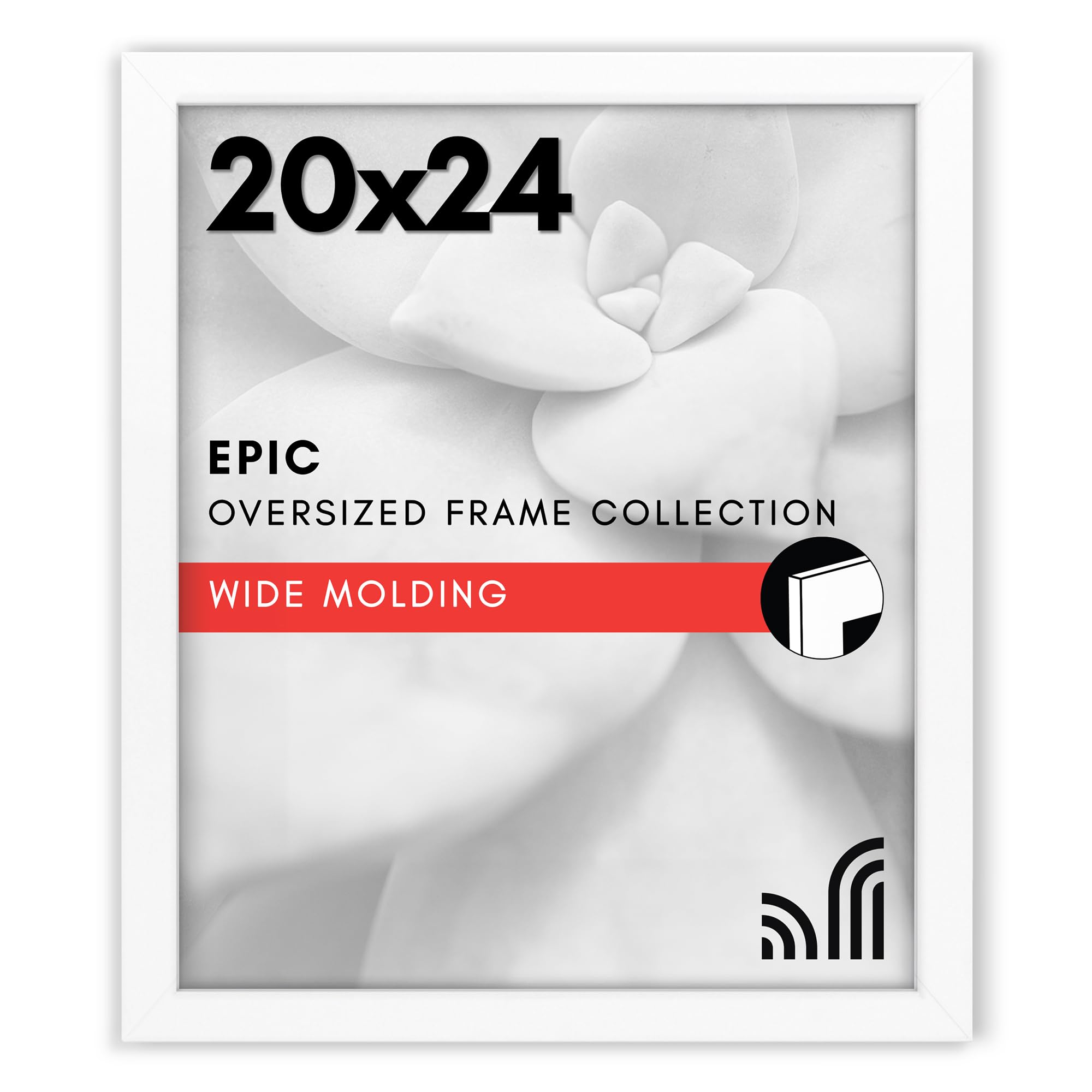 Americanflat 18x24 Poster Frame with Polished Plexiglass - Black Picture Frame - Wide Photo Frames Made of Engineered Wood for Vertical or Horizontal Wall Display - Epic Collection - Black