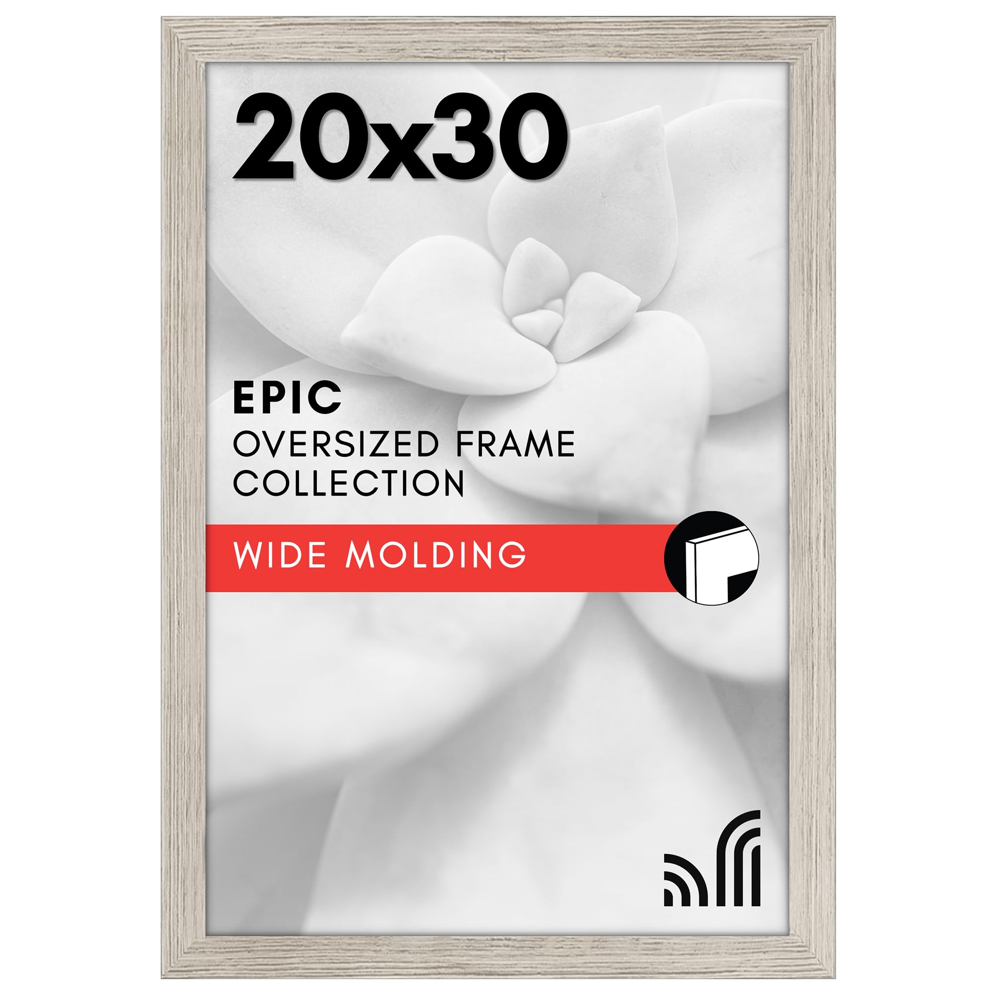 Americanflat 18x24 Poster Frame with Polished Plexiglass - Black Picture Frame - Wide Photo Frames Made of Engineered Wood for Vertical or Horizontal Wall Display - Epic Collection - Black