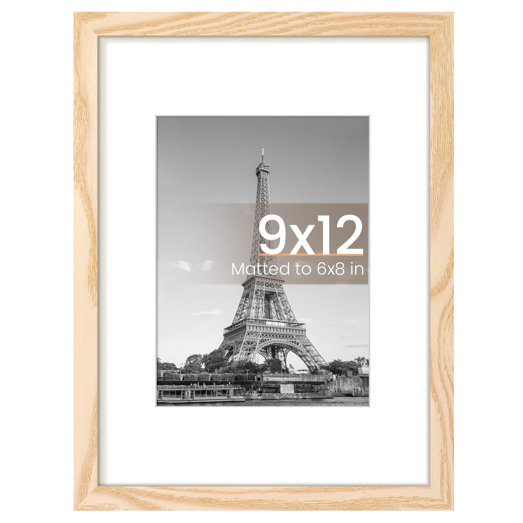 upsimples 11x17 Picture Frame, Display Pictures 9x15 with Mat or 11 x 17 Without, Wall Hanging Poster Frames, Black, 1 Pack