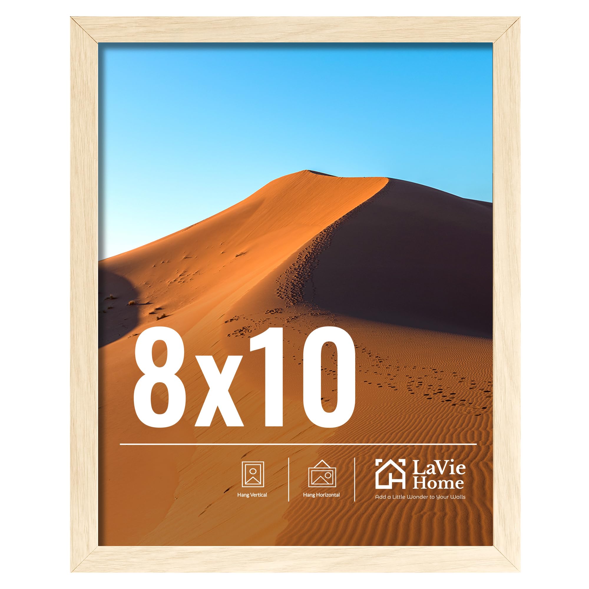 LaVie Home 11x14 Picture Frame for Wall Display, 11 x 14 Black Picture Frame with HD Plexiglas, 11 by 14 Poster Frame 1 Pack, Display Frame for Vertical or Horizontal, Classic Collection