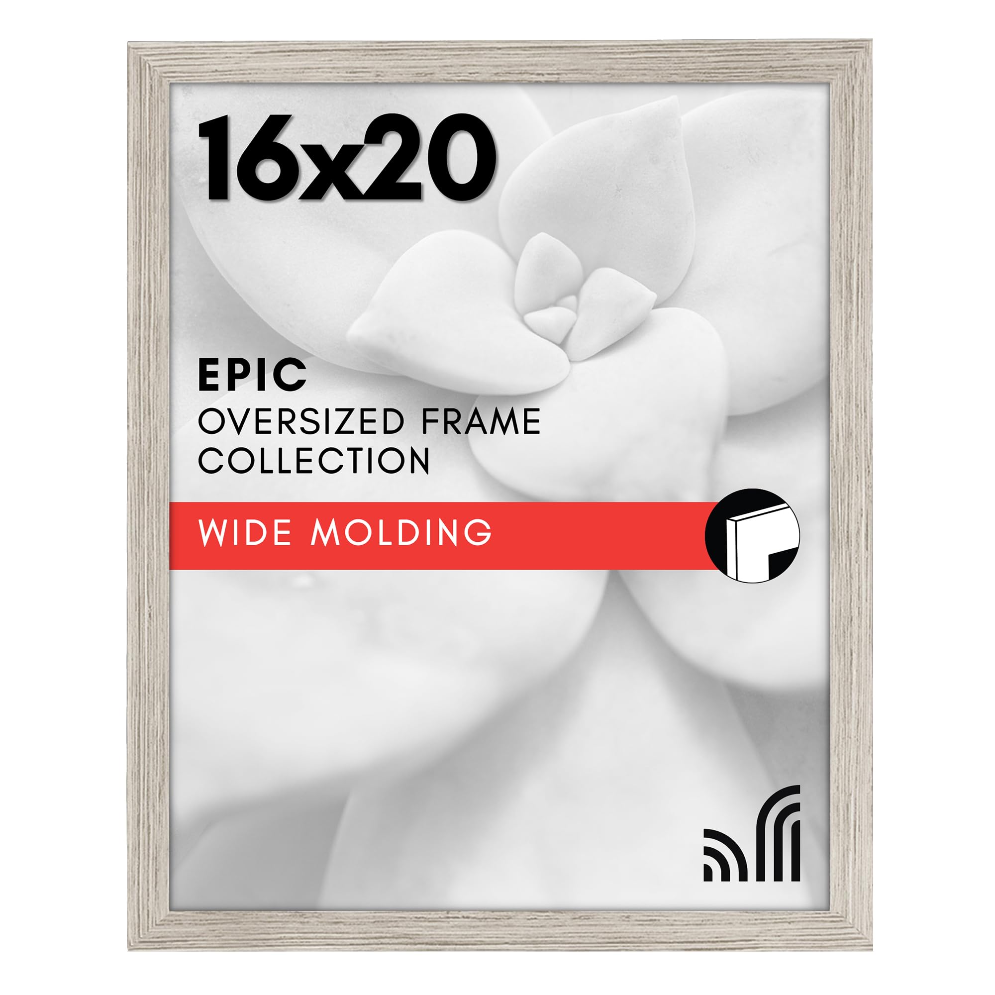 Americanflat 18x24 Poster Frame with Polished Plexiglass - Black Picture Frame - Wide Photo Frames Made of Engineered Wood for Vertical or Horizontal Wall Display - Epic Collection - Black