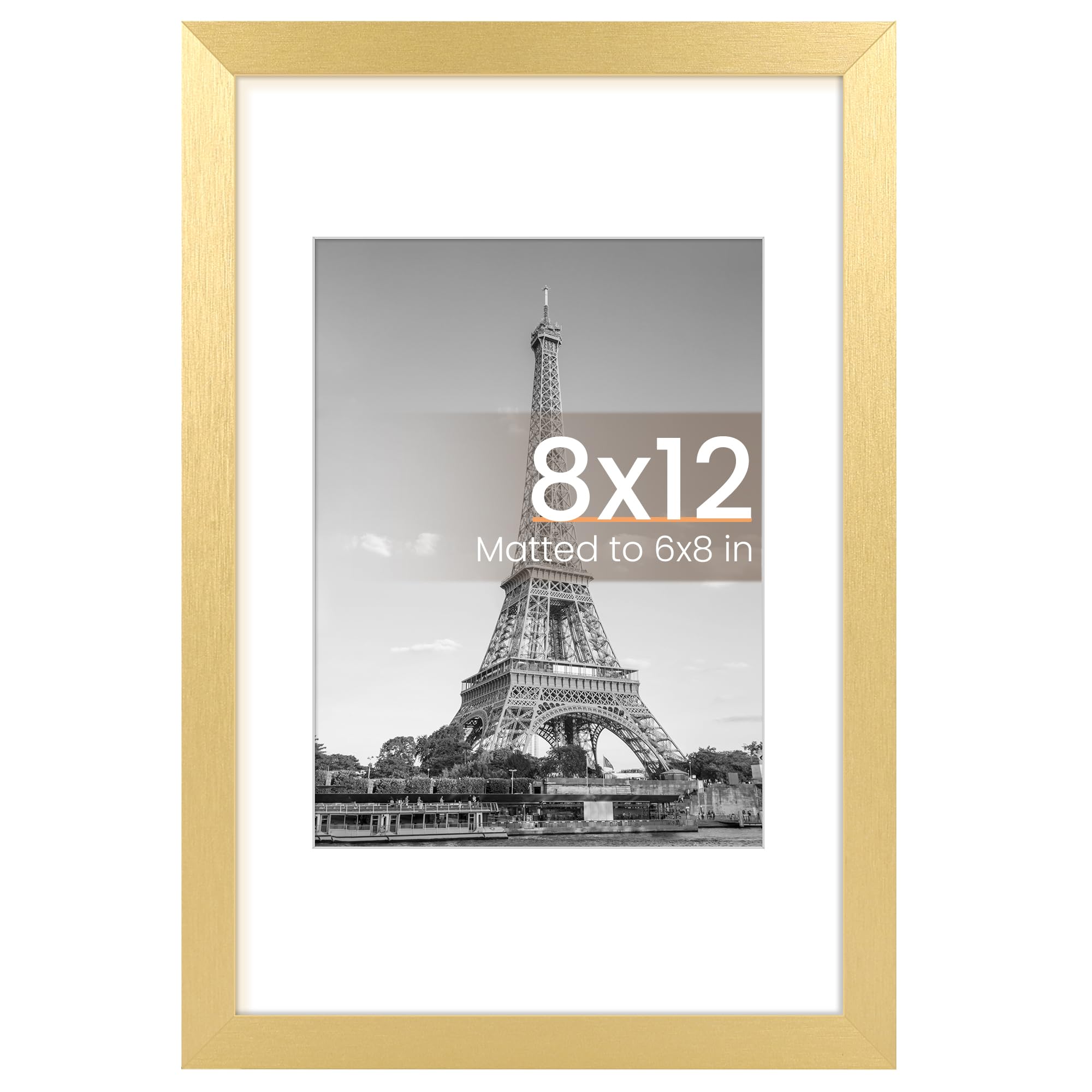 upsimples 11x17 Picture Frame, Display Pictures 9x15 with Mat or 11 x 17 Without, Wall Hanging Poster Frames, Black, 1 Pack