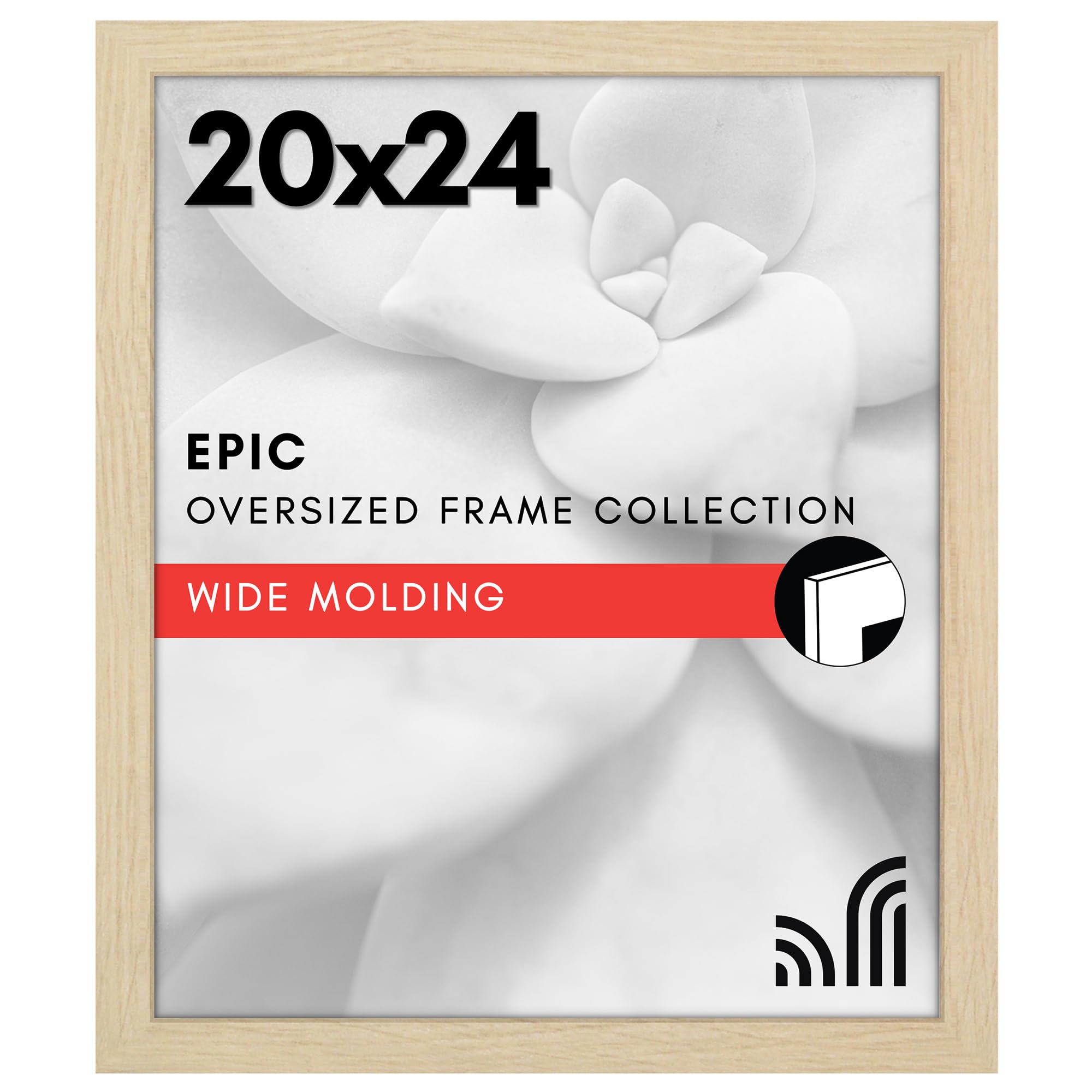 Americanflat 18x24 Poster Frame with Polished Plexiglass - Black Picture Frame - Wide Photo Frames Made of Engineered Wood for Vertical or Horizontal Wall Display - Epic Collection - Black