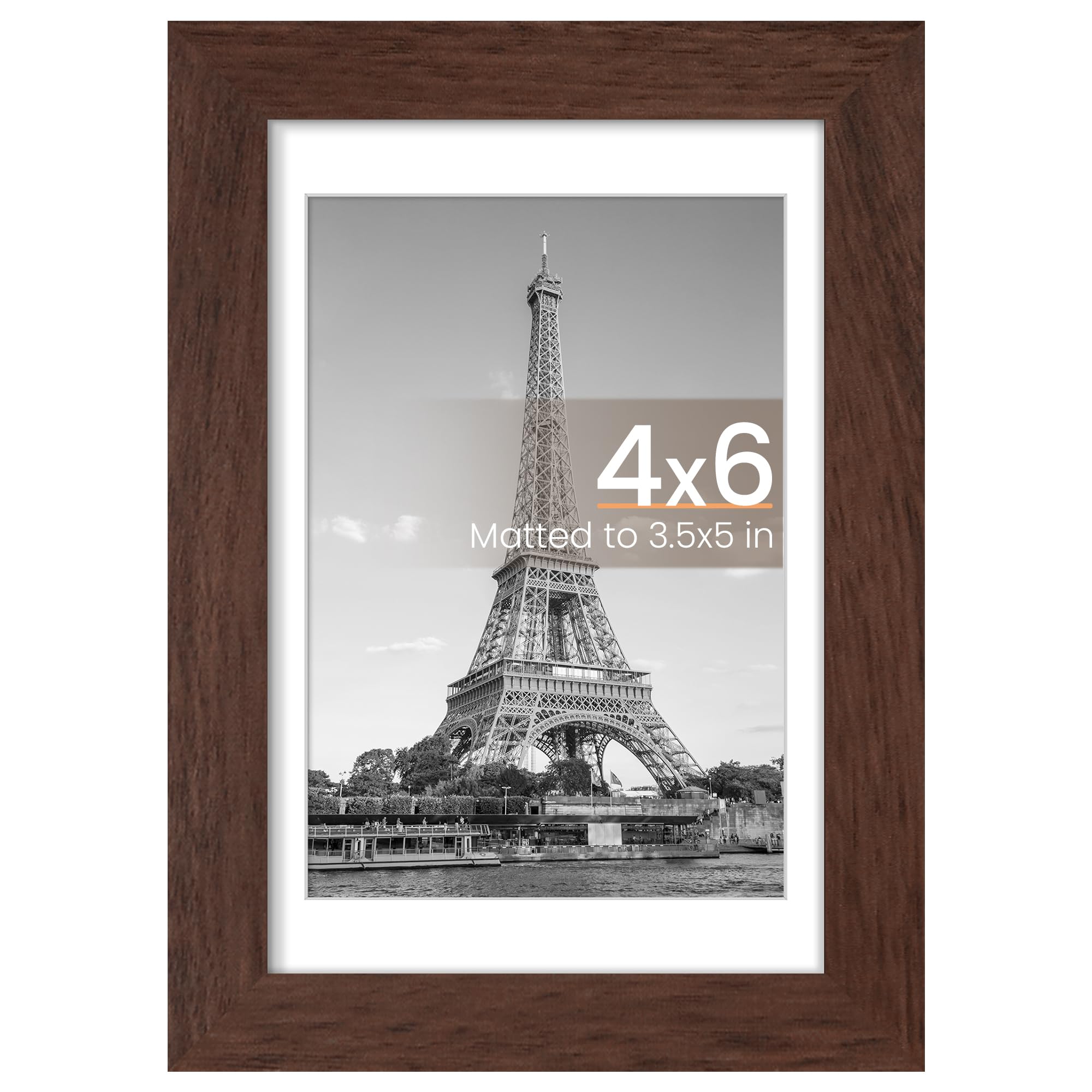 upsimples 12x16 Picture Frame, Display Pictures 8.5x11 with Mat or 12x16 Without Mat, Wall Hanging Photo Frame, Black, 1 Pack