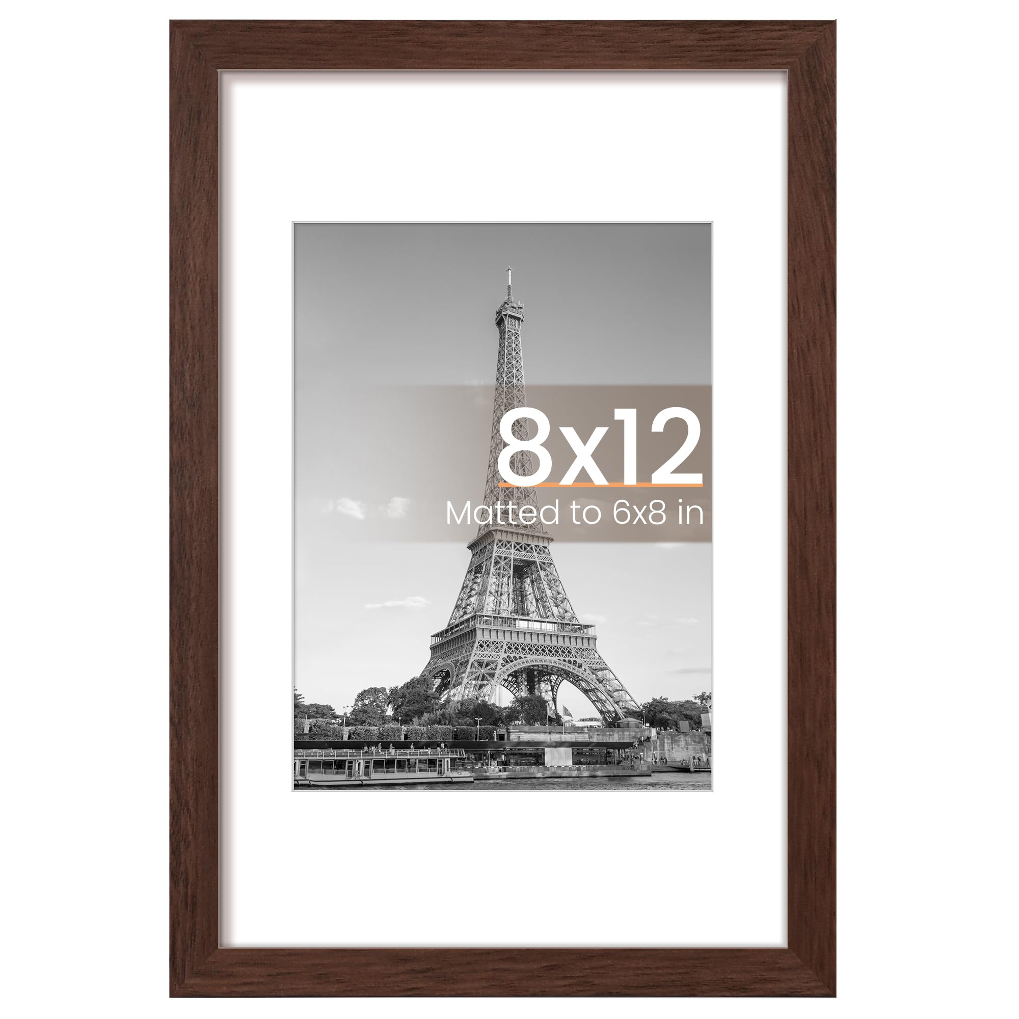 upsimples 11x17 Picture Frame, Display Pictures 9x15 with Mat or 11 x 17 Without, Wall Hanging Poster Frames, Black, 1 Pack