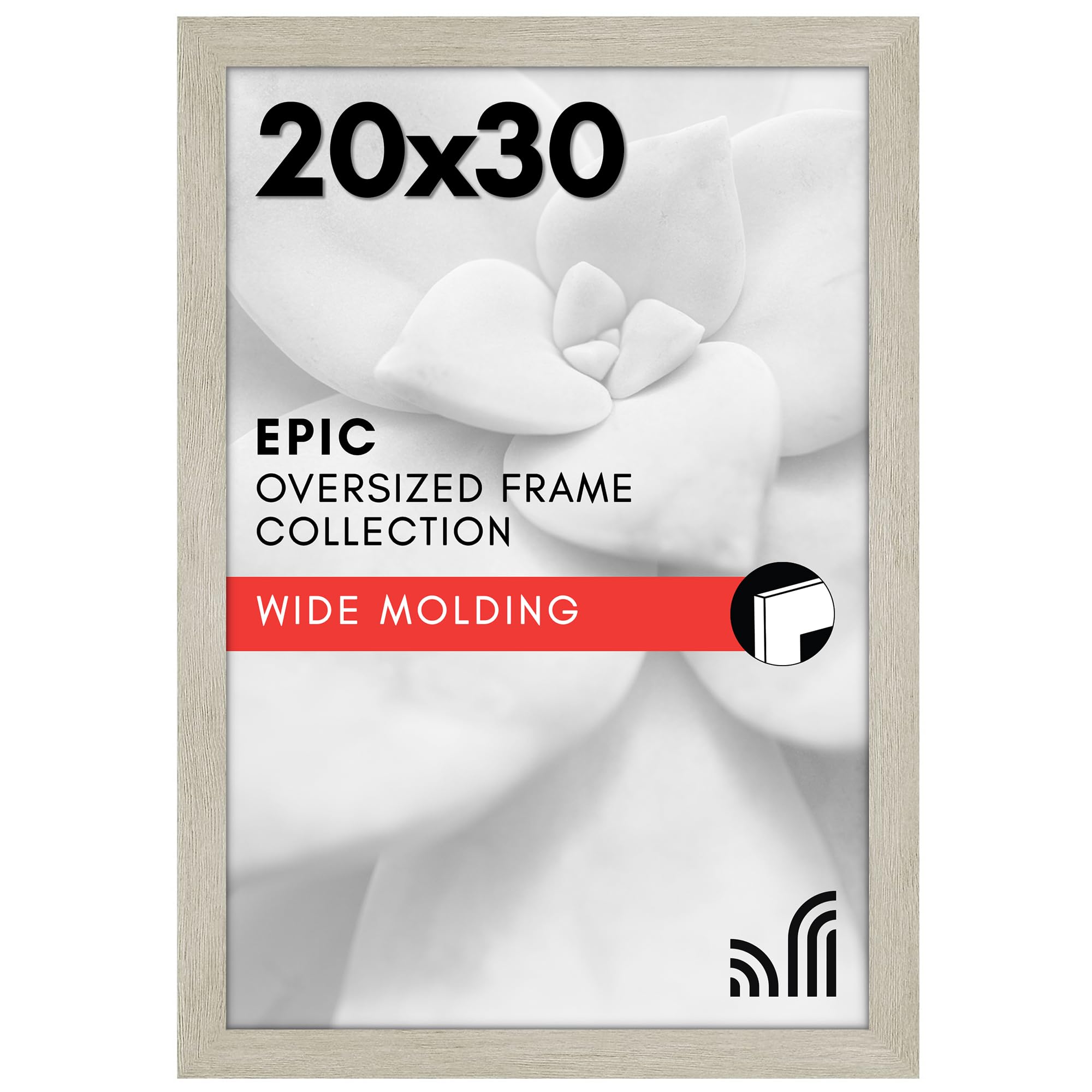 Americanflat 18x24 Poster Frame with Polished Plexiglass - Black Picture Frame - Wide Photo Frames Made of Engineered Wood for Vertical or Horizontal Wall Display - Epic Collection - Black