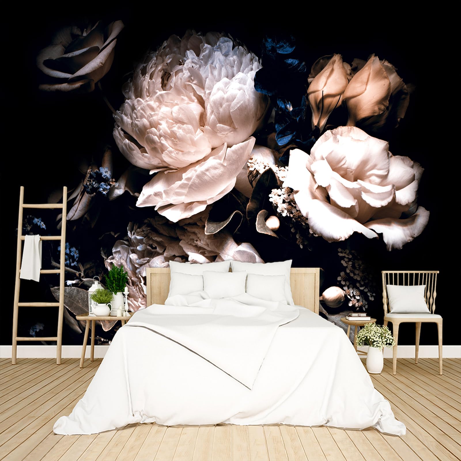Tropical Rainforest Botanical Wallpaper Peel and Stick Wall Mural for Bedroom Living Room - 85"x118"