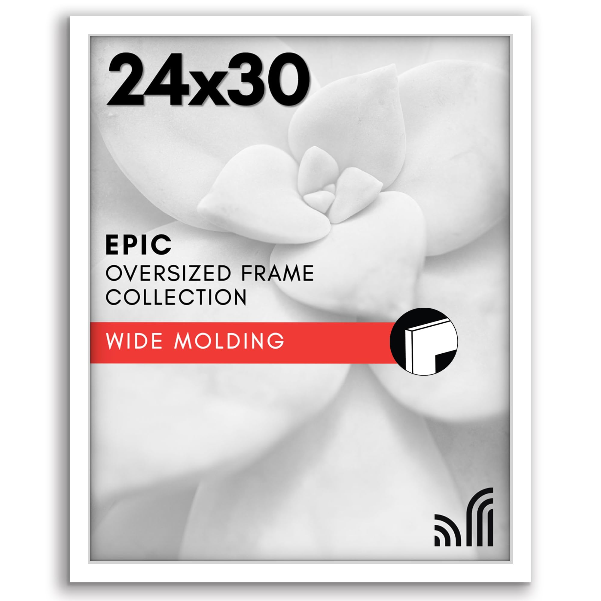 Americanflat 18x24 Poster Frame with Polished Plexiglass - Black Picture Frame - Wide Photo Frames Made of Engineered Wood for Vertical or Horizontal Wall Display - Epic Collection - Black
