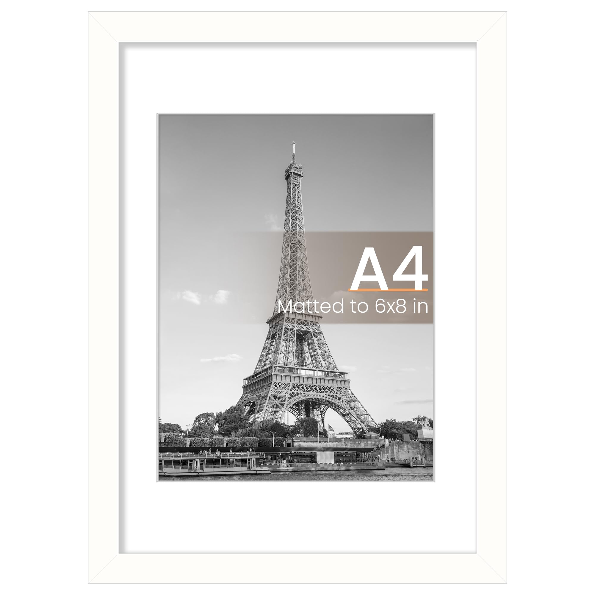 upsimples 12x16 Picture Frame, Display Pictures 8.5x11 with Mat or 12x16 Without Mat, Wall Hanging Photo Frame, Black, 1 Pack