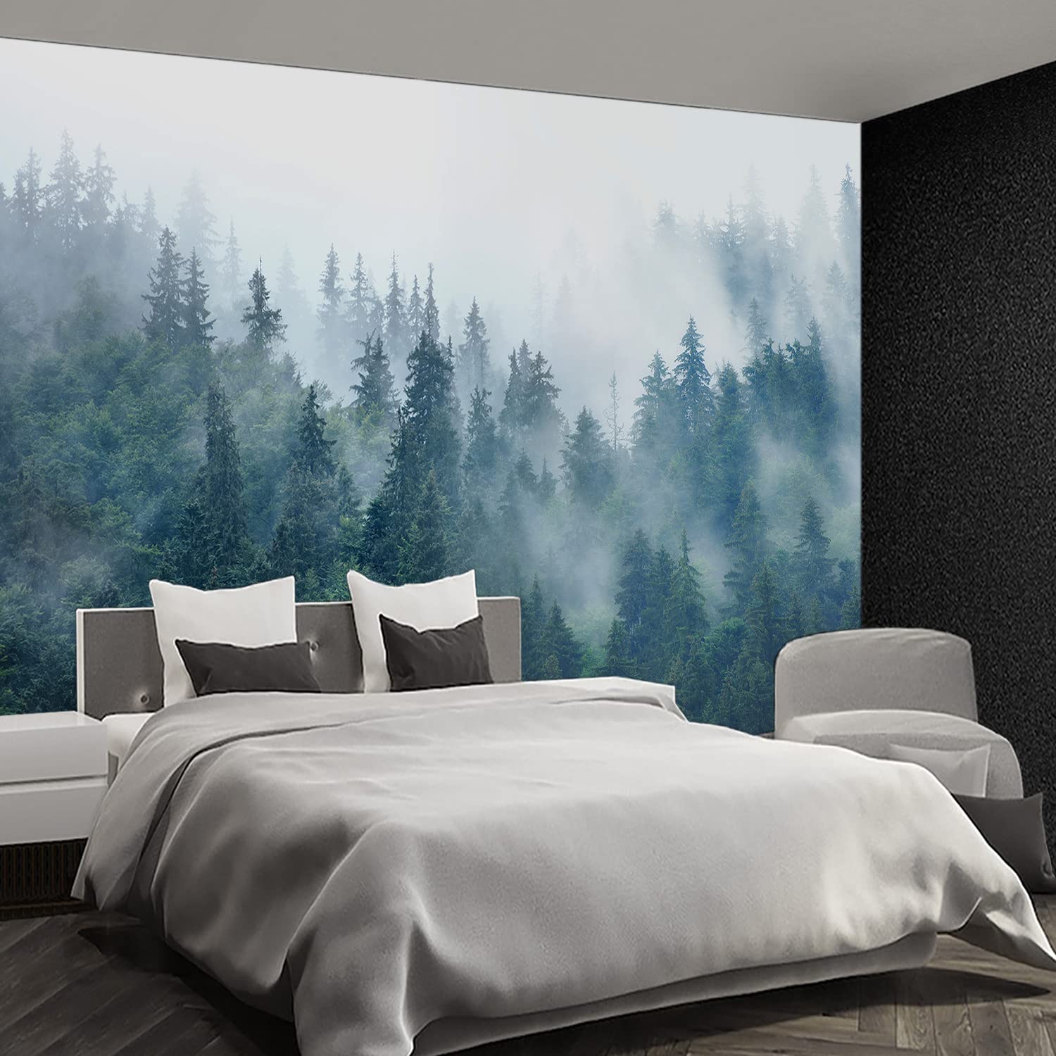 Brooklyn Bridge City View Mural Living Room couches Extra Large wall murals new york Cities Wallpaper Bedroom California Picture Landscape - 108"x75"（It's not Peel and Stick.）
