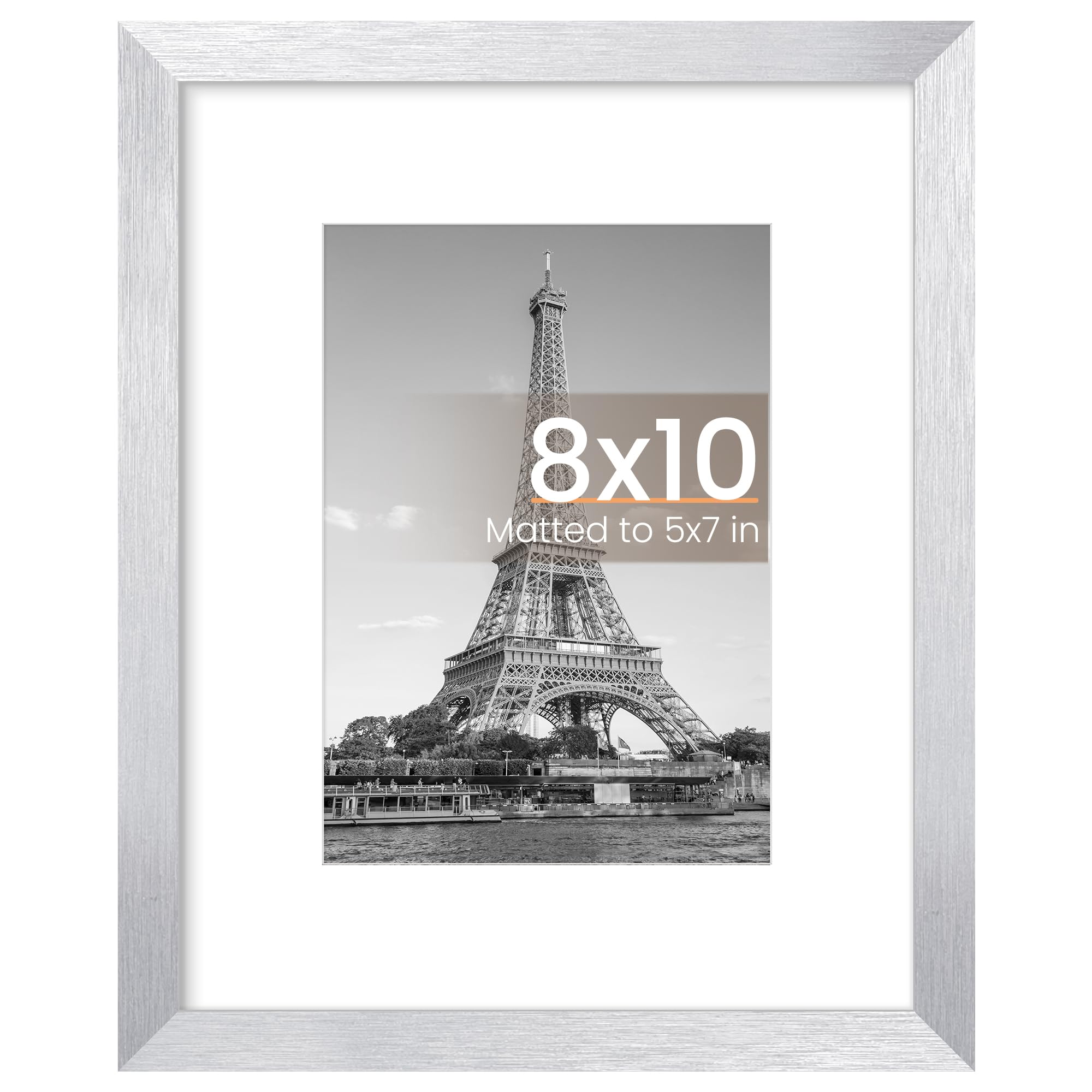 upsimples 12x16 Picture Frame, Display Pictures 8.5x11 with Mat or 12x16 Without Mat, Wall Hanging Photo Frame, Black, 1 Pack