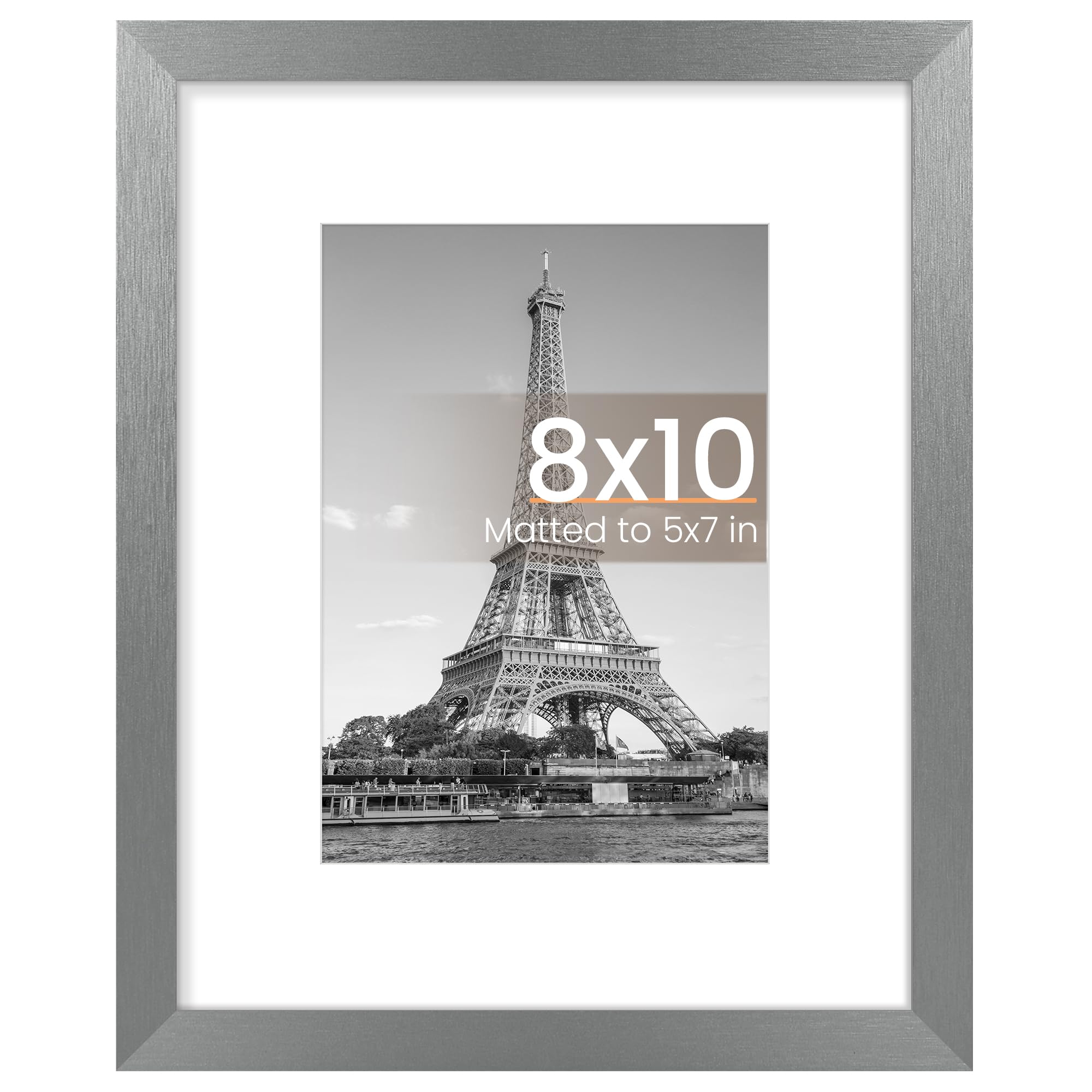 upsimples 12x16 Picture Frame, Display Pictures 8.5x11 with Mat or 12x16 Without Mat, Wall Hanging Photo Frame, Black, 1 Pack