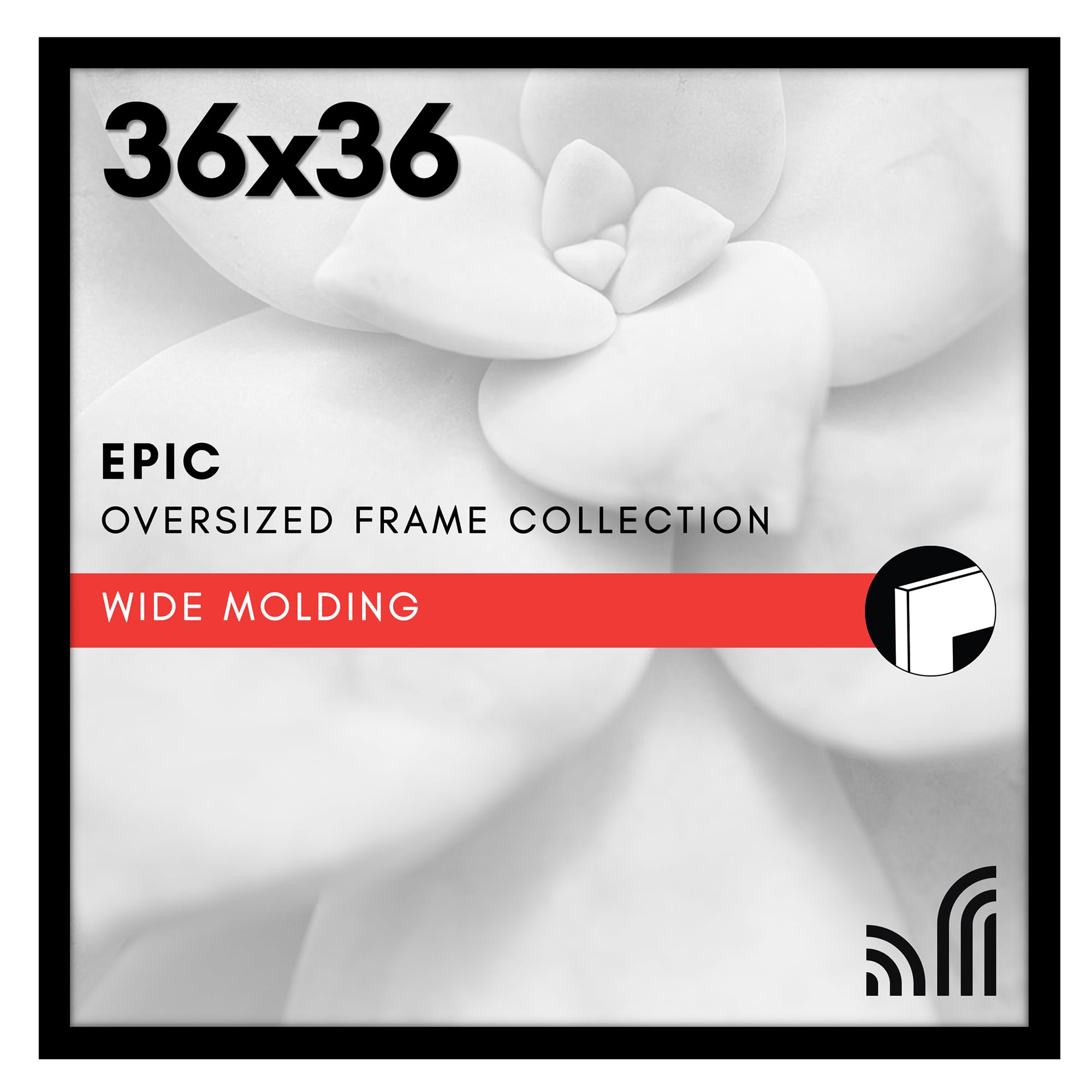 Americanflat 18x24 Poster Frame with Polished Plexiglass - Black Picture Frame - Wide Photo Frames Made of Engineered Wood for Vertical or Horizontal Wall Display - Epic Collection - Black