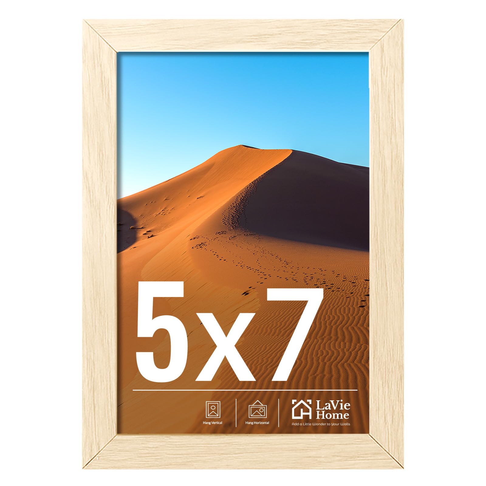 LaVie Home 11x14 Picture Frame for Wall Display, 11 x 14 Black Picture Frame with HD Plexiglas, 11 by 14 Poster Frame 1 Pack, Display Frame for Vertical or Horizontal, Classic Collection