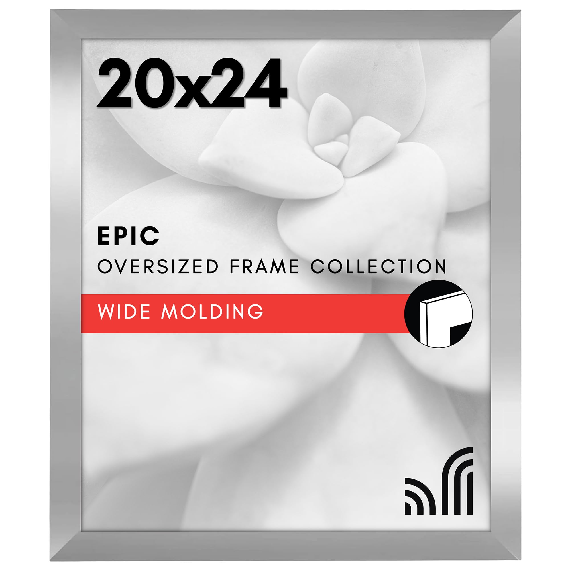 Americanflat 18x24 Poster Frame with Polished Plexiglass - Black Picture Frame - Wide Photo Frames Made of Engineered Wood for Vertical or Horizontal Wall Display - Epic Collection - Black