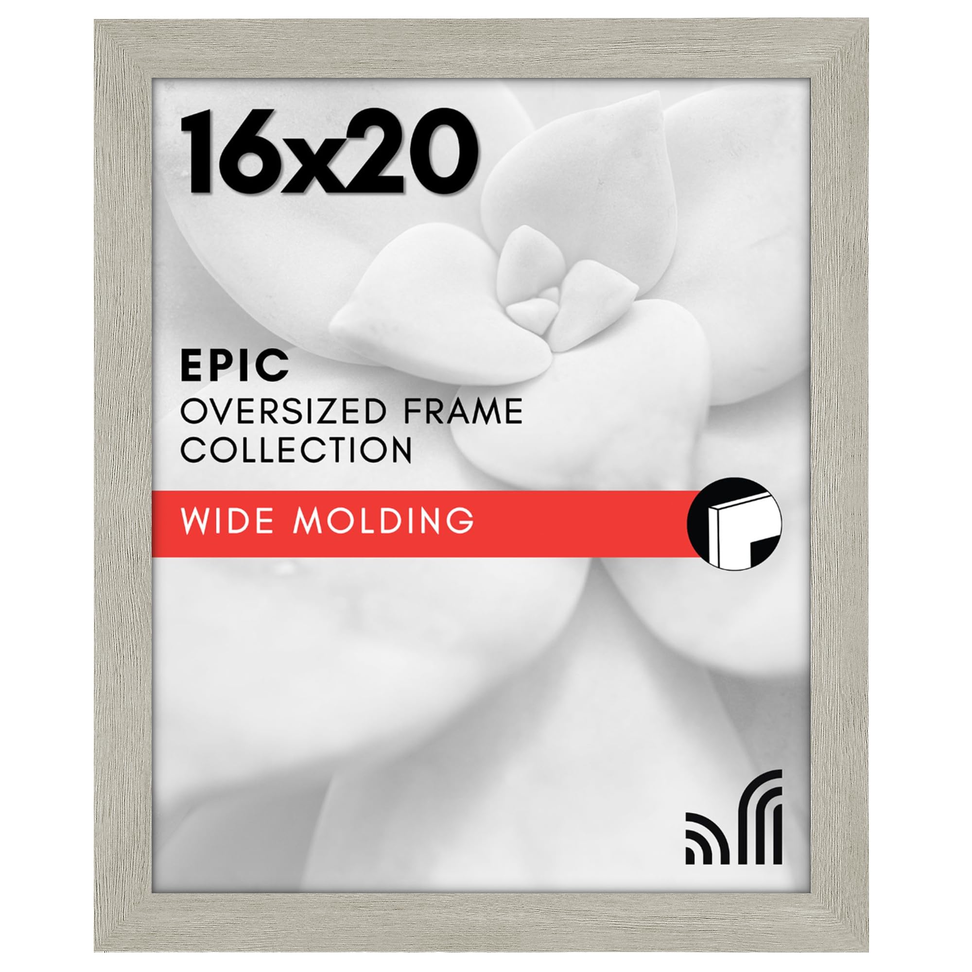 Americanflat 18x24 Poster Frame with Polished Plexiglass - Black Picture Frame - Wide Photo Frames Made of Engineered Wood for Vertical or Horizontal Wall Display - Epic Collection - Black