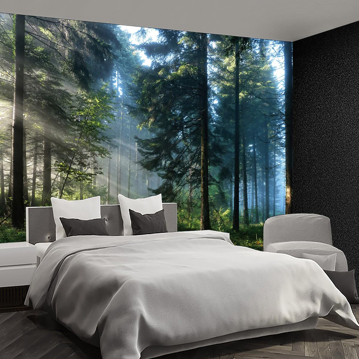 Brooklyn Bridge City View Mural Living Room couches Extra Large wall murals new york Cities Wallpaper Bedroom California Picture Landscape - 108"x75"（It's not Peel and Stick.）