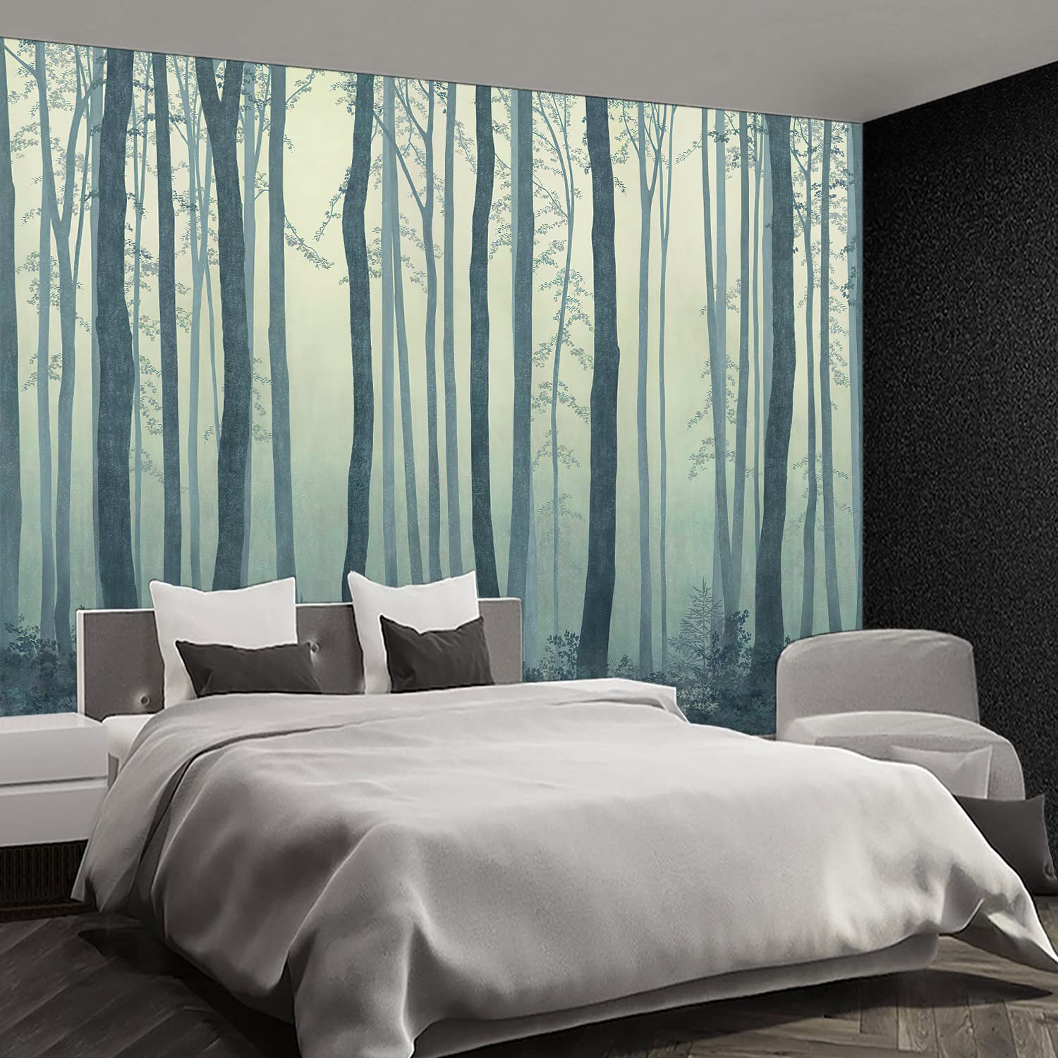 Brooklyn Bridge City View Mural Living Room couches Extra Large wall murals new york Cities Wallpaper Bedroom California Picture Landscape - 108"x75"（It's not Peel and Stick.）