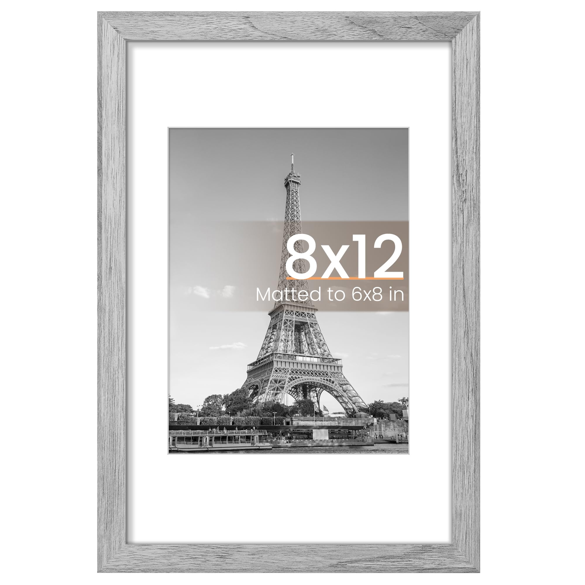 upsimples 11x17 Picture Frame, Display Pictures 9x15 with Mat or 11 x 17 Without, Wall Hanging Poster Frames, Black, 1 Pack