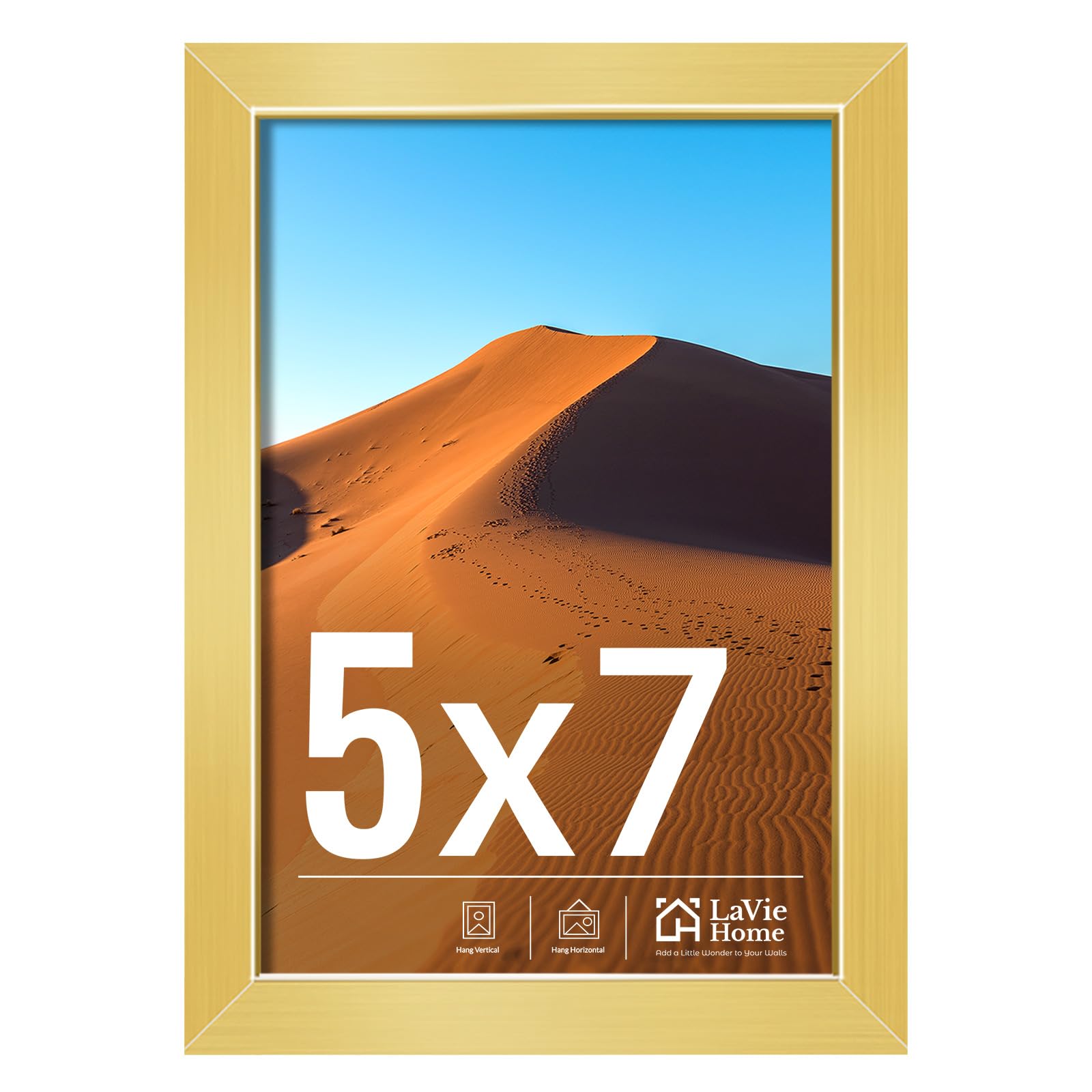 LaVie Home 11x14 Picture Frame for Wall Display, 11 x 14 Black Picture Frame with HD Plexiglas, 11 by 14 Poster Frame 1 Pack, Display Frame for Vertical or Horizontal, Classic Collection