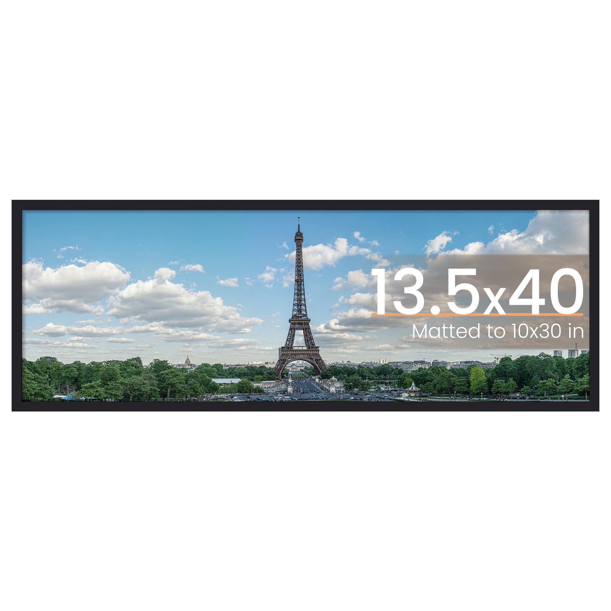 upsimples 12x16 Picture Frame, Display Pictures 8.5x11 with Mat or 12x16 Without Mat, Wall Hanging Photo Frame, Black, 1 Pack