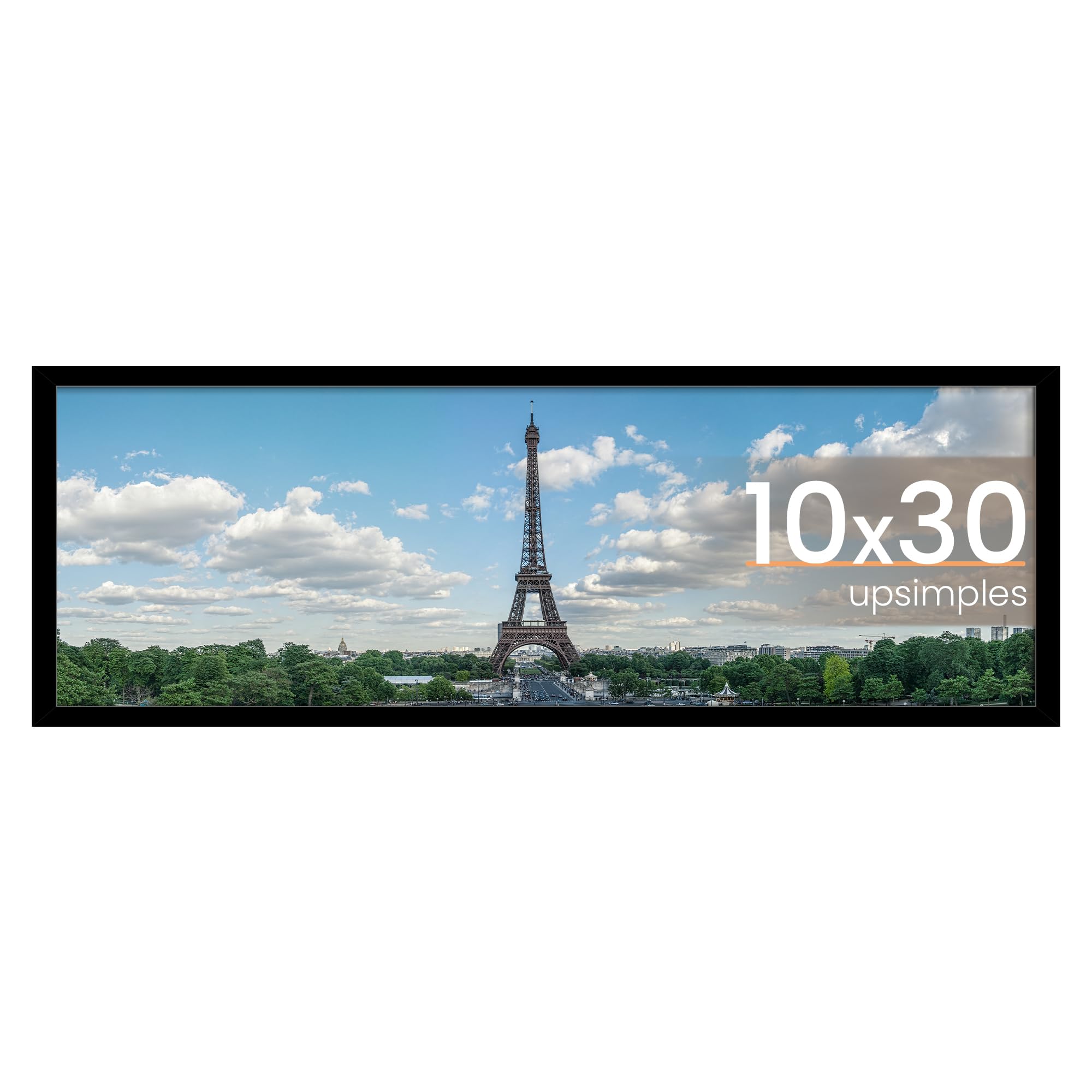 upsimples 11x17 Picture Frame, Display Pictures 9x15 with Mat or 11 x 17 Without, Wall Hanging Poster Frames, Black, 1 Pack