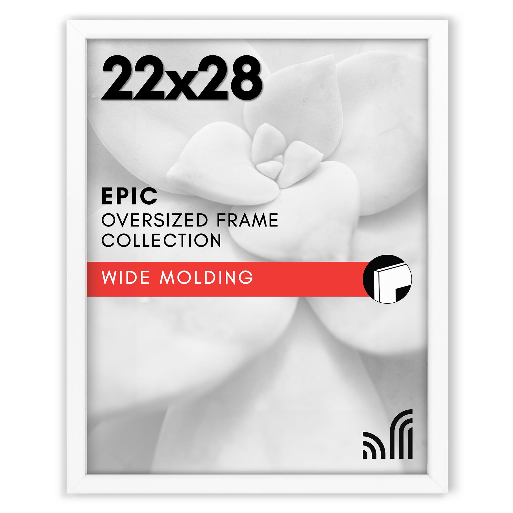 Americanflat 18x24 Poster Frame with Polished Plexiglass - Black Picture Frame - Wide Photo Frames Made of Engineered Wood for Vertical or Horizontal Wall Display - Epic Collection - Black
