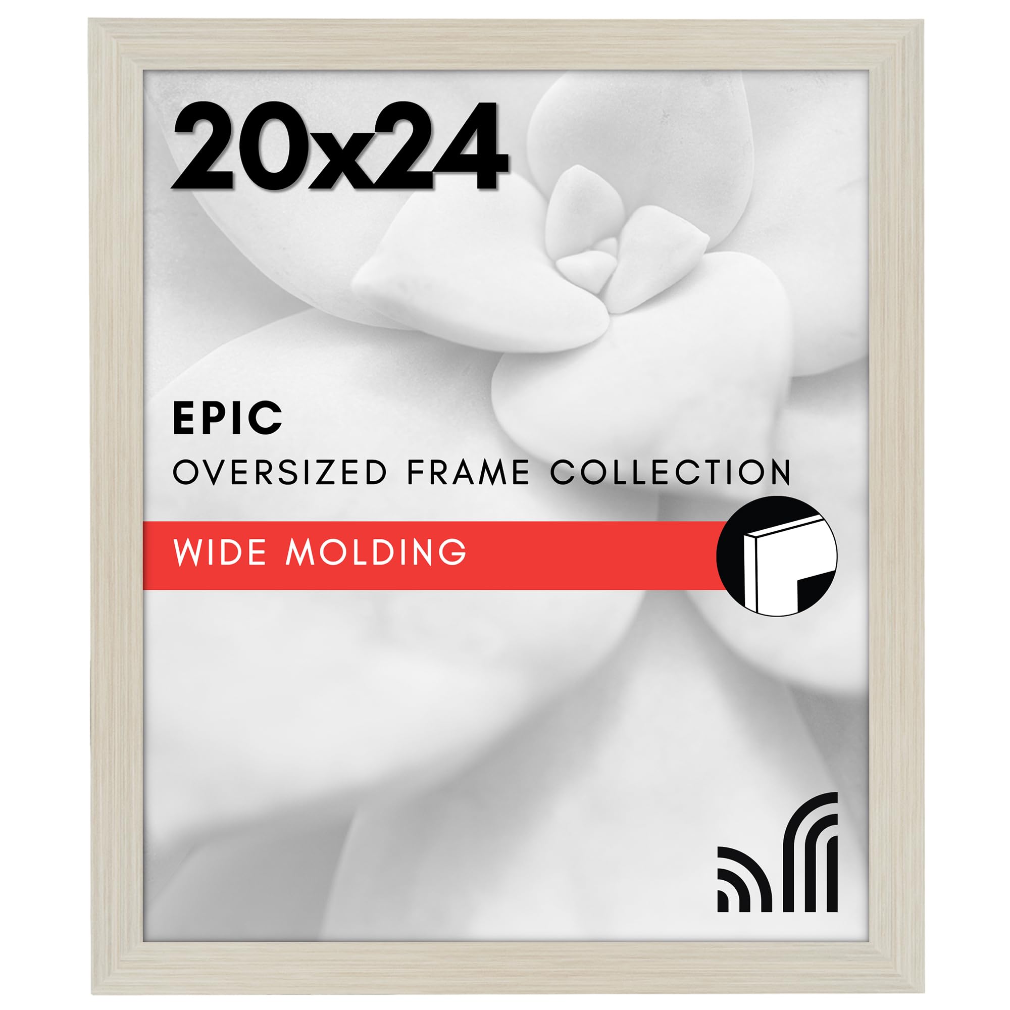 Americanflat 18x24 Poster Frame with Polished Plexiglass - Black Picture Frame - Wide Photo Frames Made of Engineered Wood for Vertical or Horizontal Wall Display - Epic Collection - Black