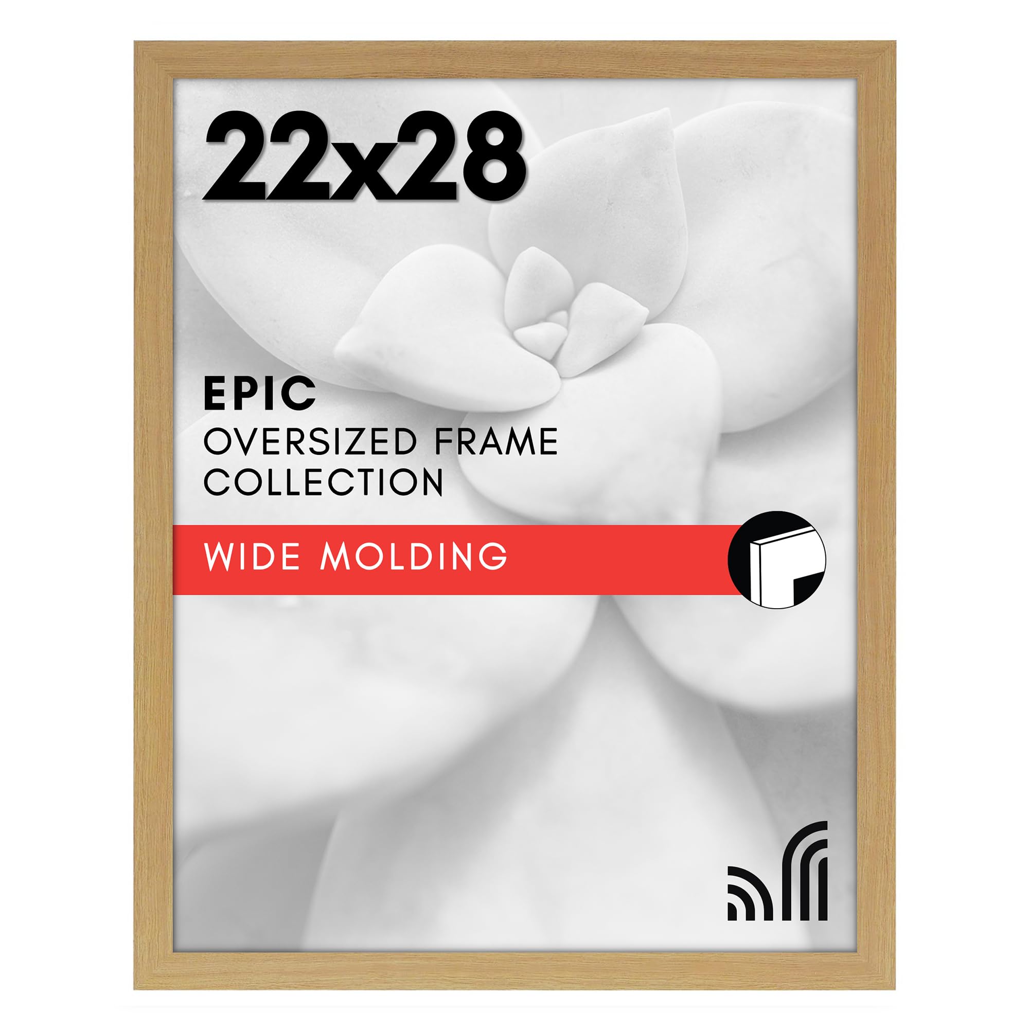 Americanflat 18x24 Poster Frame with Polished Plexiglass - Black Picture Frame - Wide Photo Frames Made of Engineered Wood for Vertical or Horizontal Wall Display - Epic Collection - Black