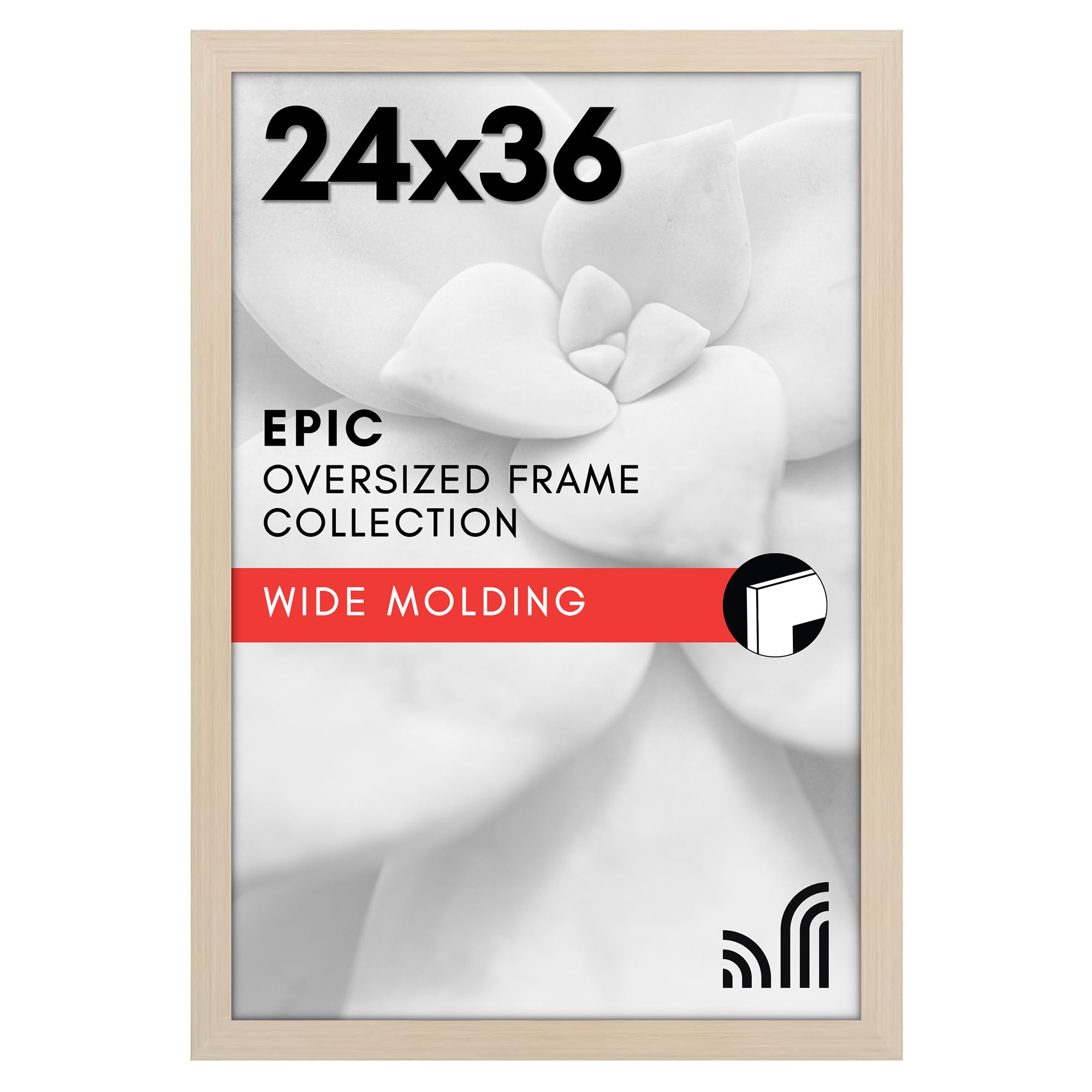 Americanflat 18x24 Poster Frame with Polished Plexiglass - Black Picture Frame - Wide Photo Frames Made of Engineered Wood for Vertical or Horizontal Wall Display - Epic Collection - Black