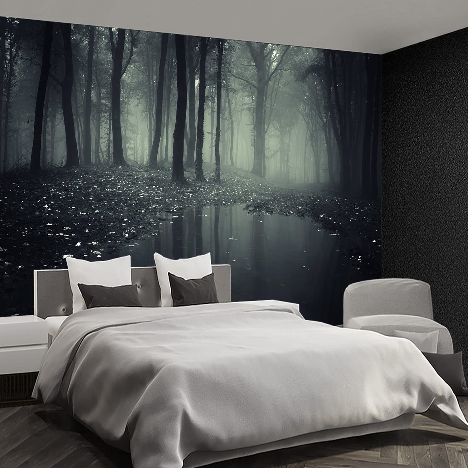 Brooklyn Bridge City View Mural Living Room couches Extra Large wall murals new york Cities Wallpaper Bedroom California Picture Landscape - 108"x75"（It's not Peel and Stick.）
