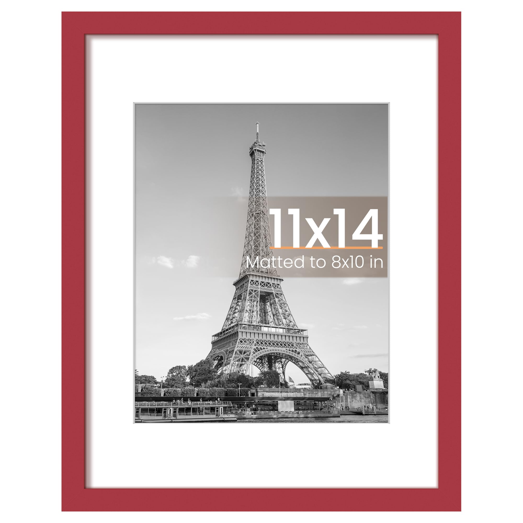 upsimples 11x17 Picture Frame, Display Pictures 9x15 with Mat or 11 x 17 Without, Wall Hanging Poster Frames, Black, 1 Pack
