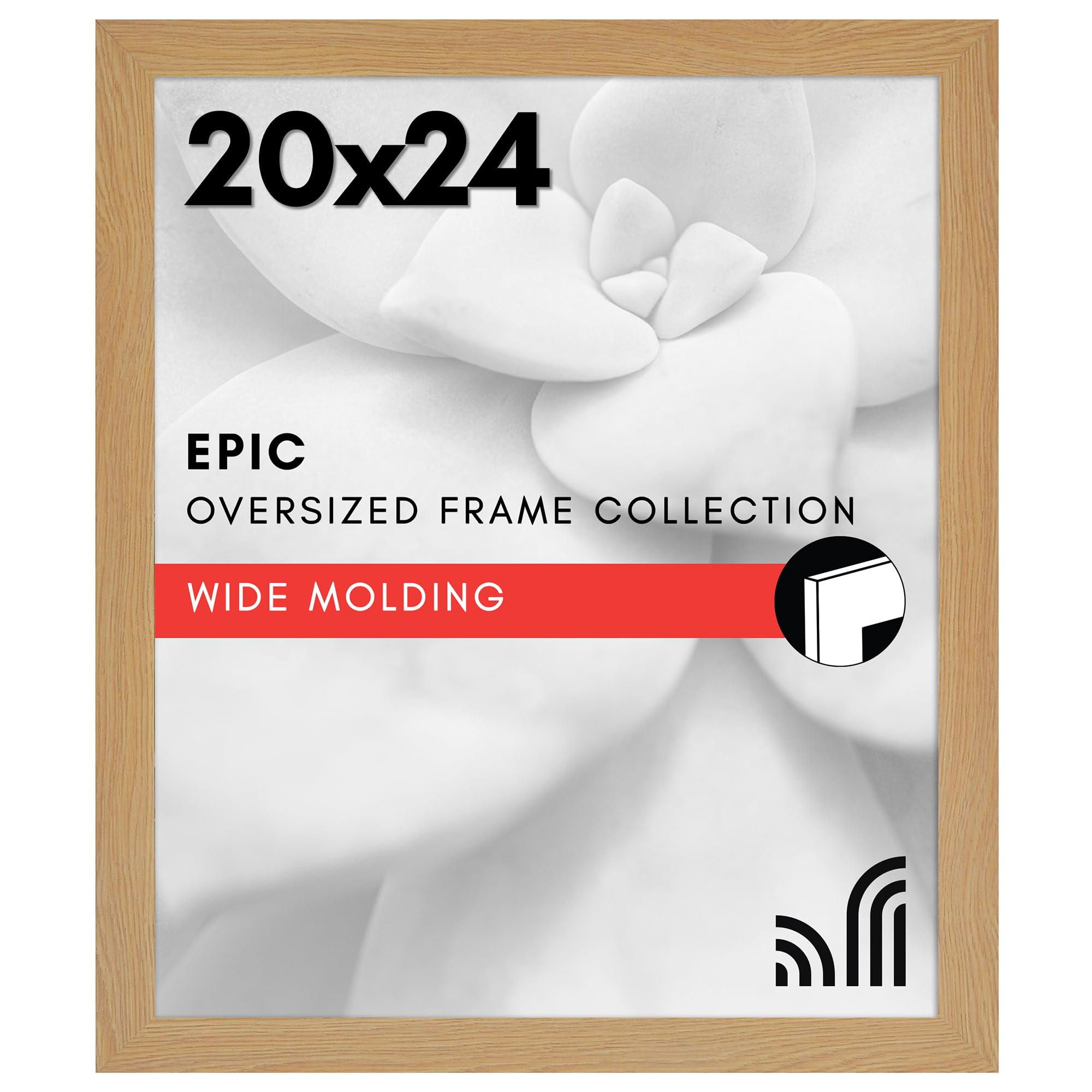 Americanflat 18x24 Poster Frame with Polished Plexiglass - Black Picture Frame - Wide Photo Frames Made of Engineered Wood for Vertical or Horizontal Wall Display - Epic Collection - Black