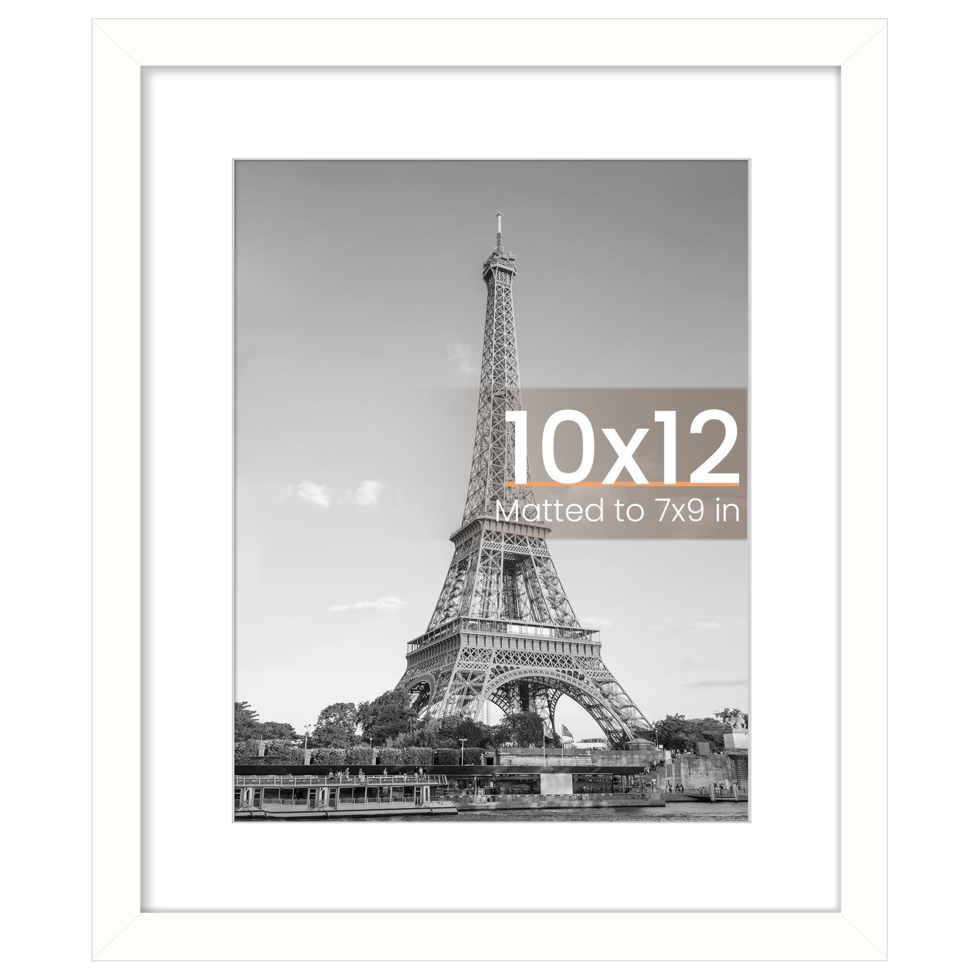 upsimples 11x17 Picture Frame, Display Pictures 9x15 with Mat or 11 x 17 Without, Wall Hanging Poster Frames, Black, 1 Pack