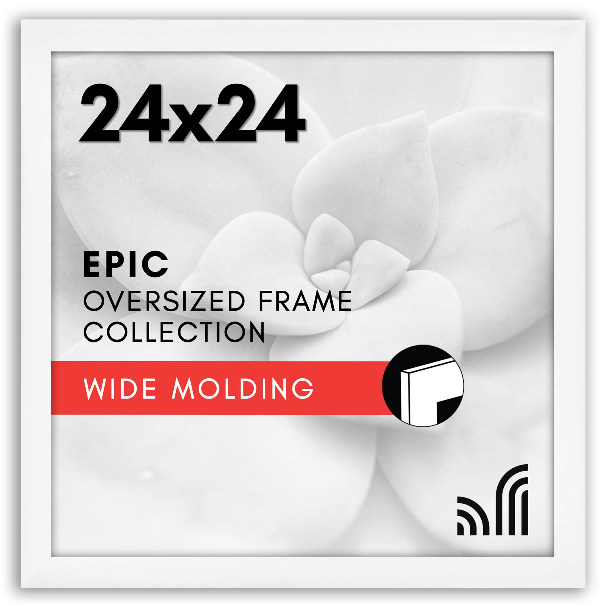 Americanflat 18x24 Poster Frame with Polished Plexiglass - Black Picture Frame - Wide Photo Frames Made of Engineered Wood for Vertical or Horizontal Wall Display - Epic Collection - Black